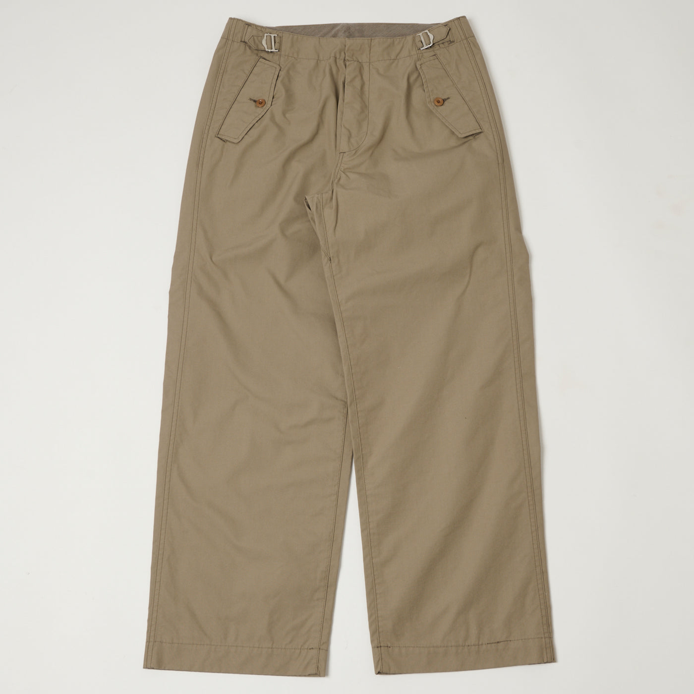 Nanamica Side Belt Wide Pants - Taupe