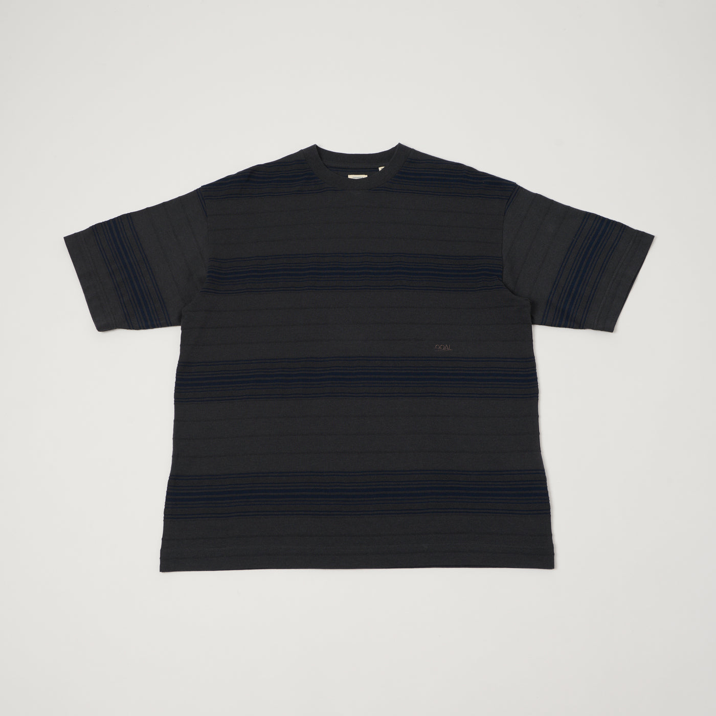 Nanamica Classic Striped T-Shirt - Charcoal