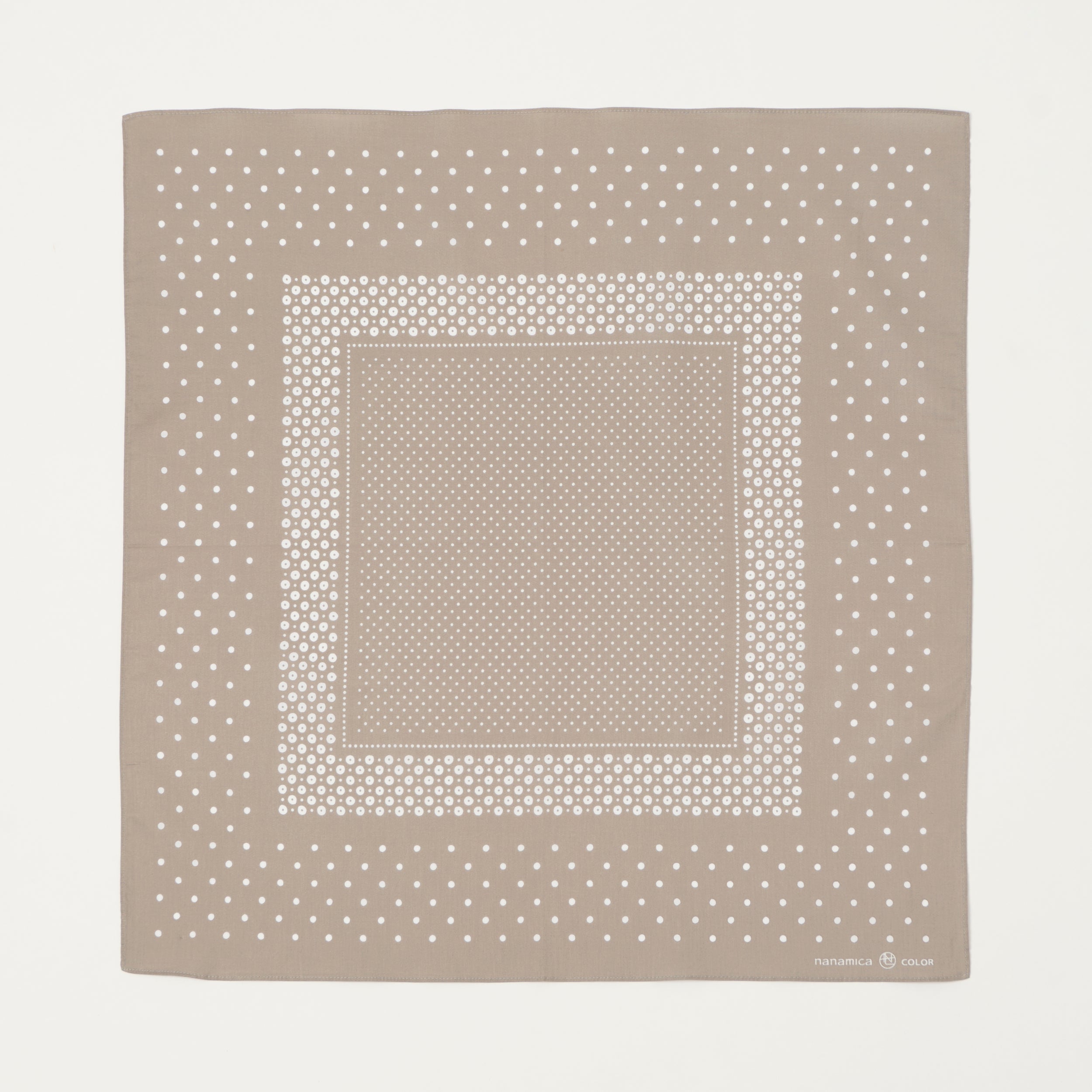 Nanamica Dot Pattern Bandana - Grey