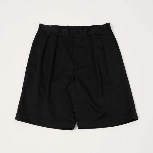 Nanamica Pleated Chino Shorts - Black