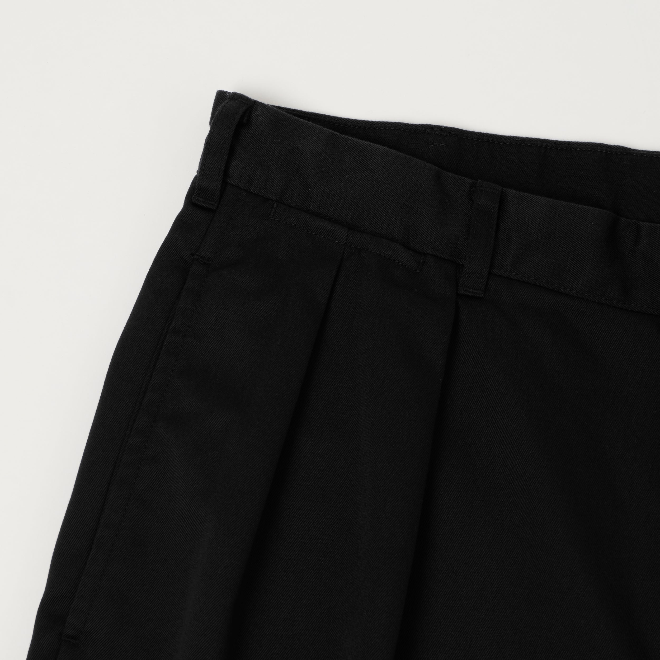Nanamica Pleated Chino Shorts - Black