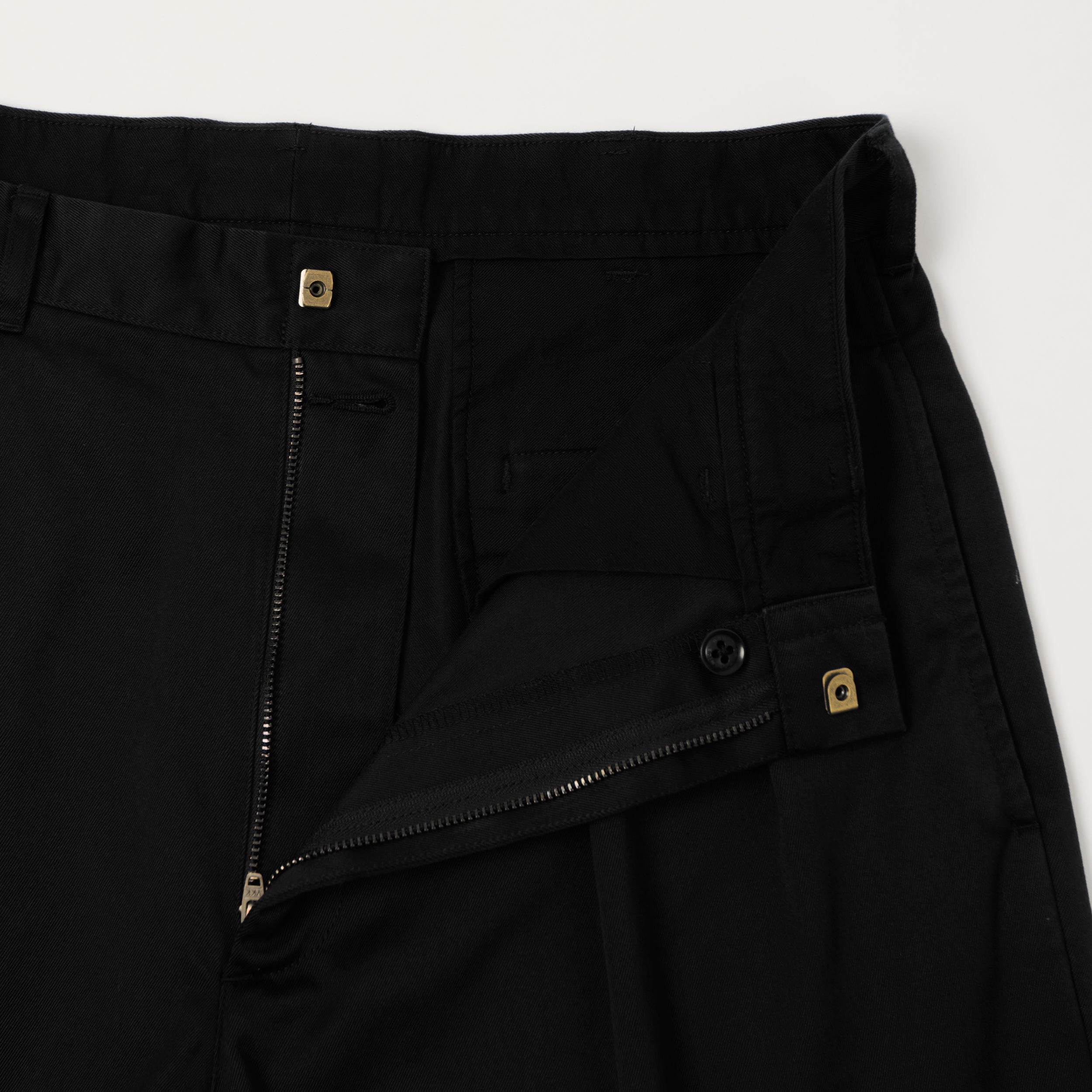 Nanamica Pleated Chino Shorts - Black