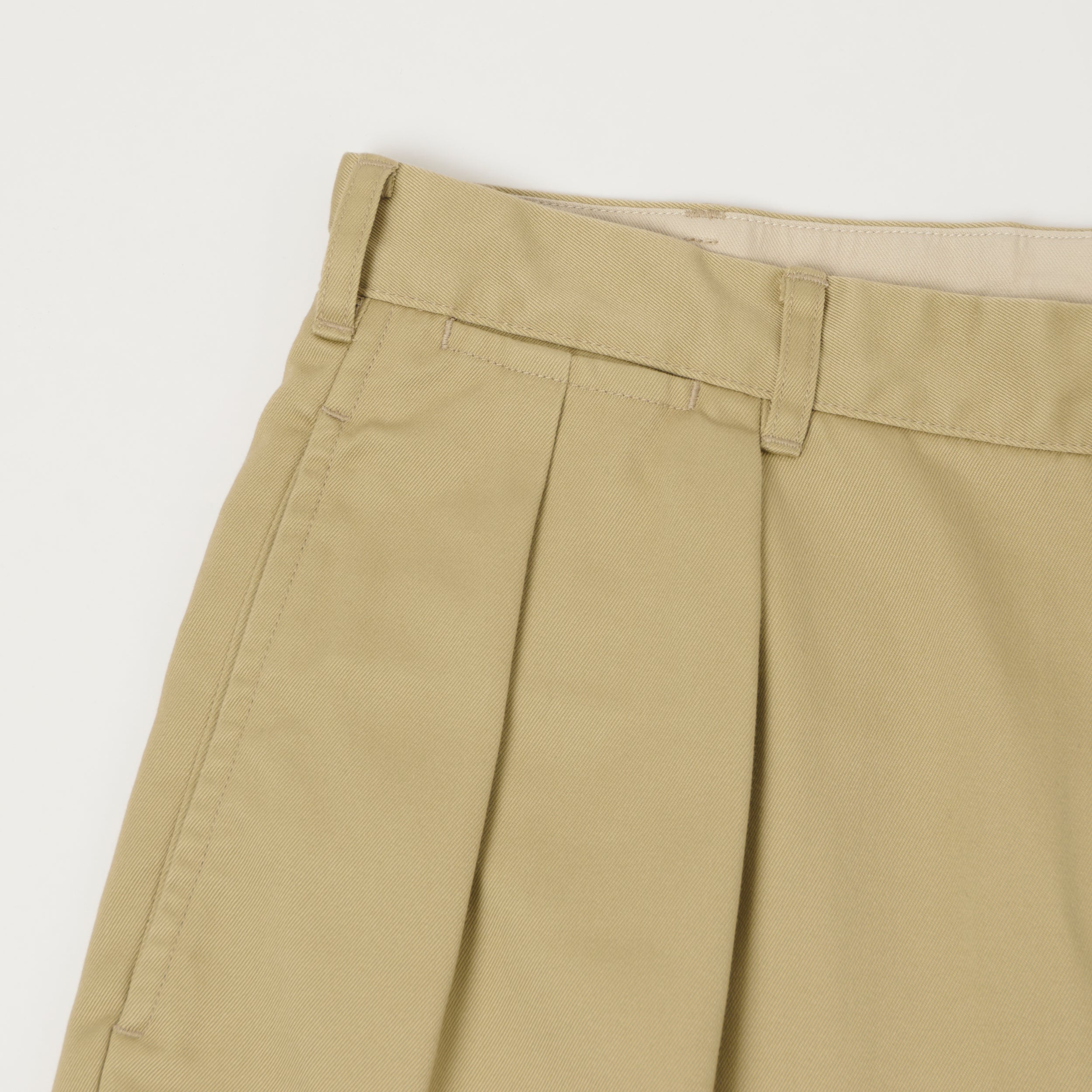 Nanamica Pleated Chino Shorts - Khaki