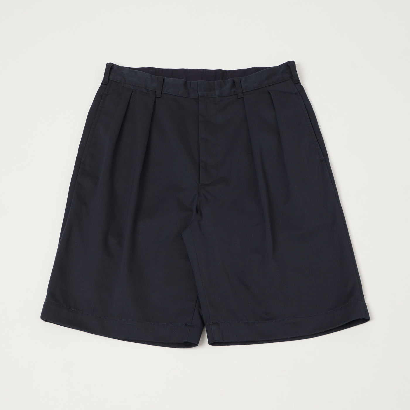 Nanamica Pleated Chino Shorts - Navy