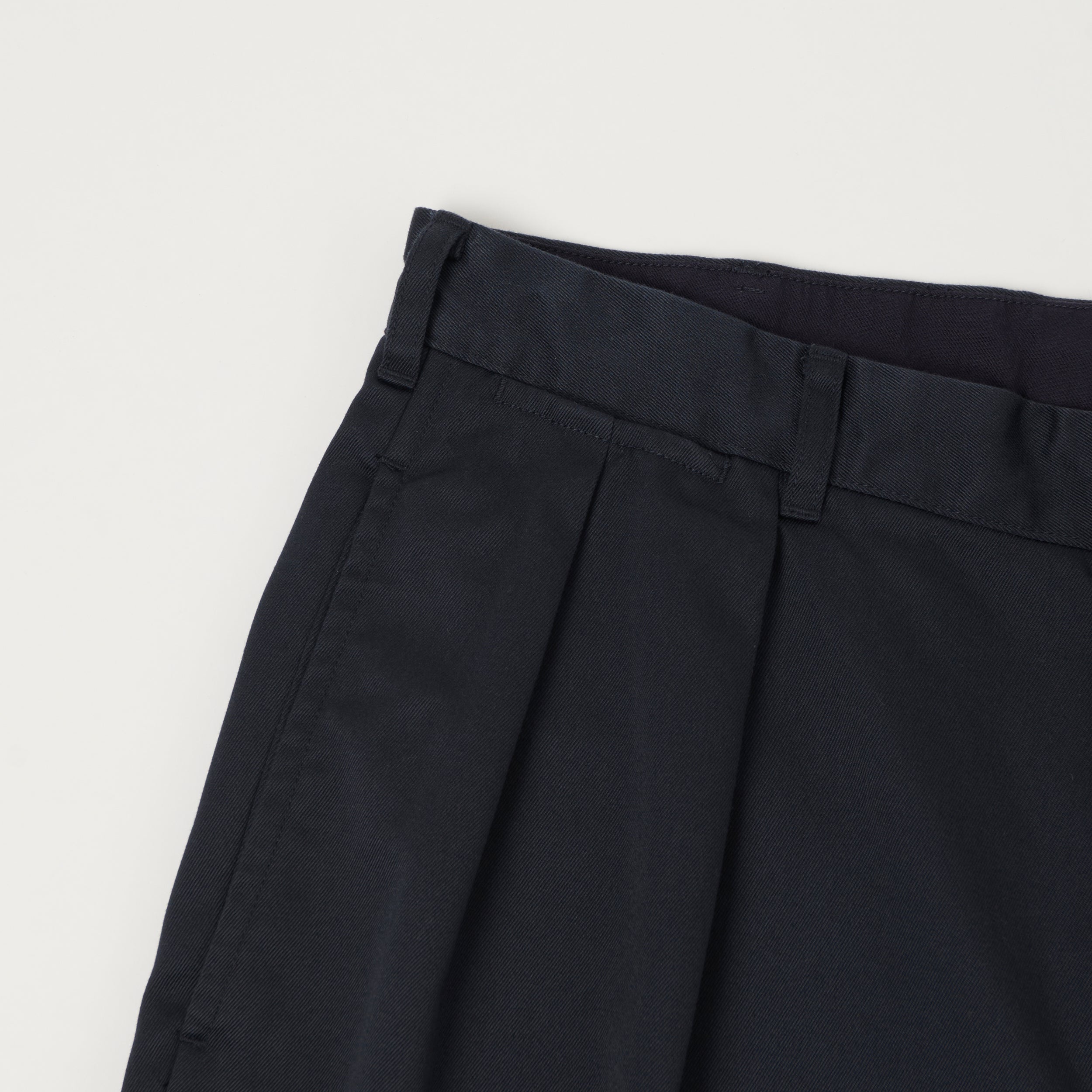 Nanamica Pleated Chino Shorts - Navy