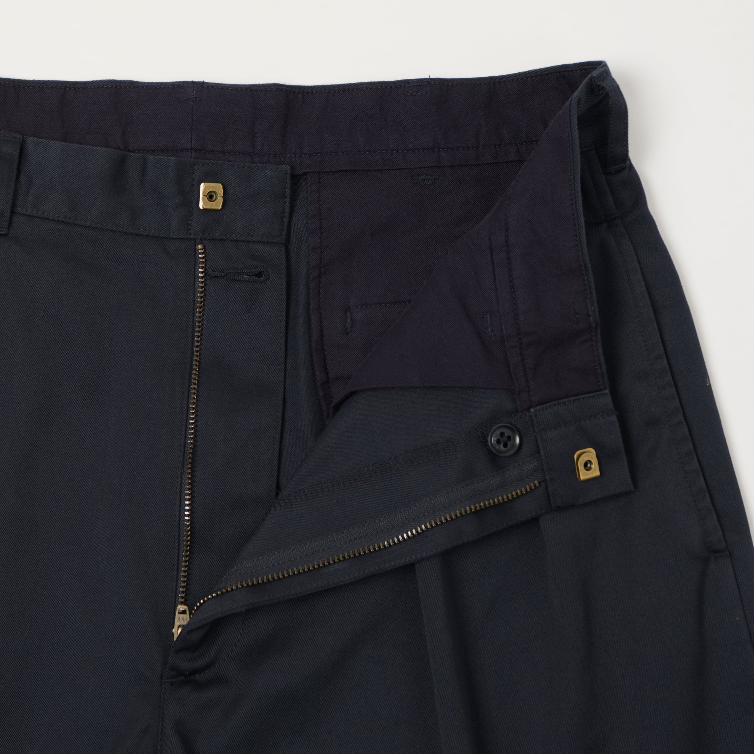 Nanamica Pleated Chino Shorts - Navy