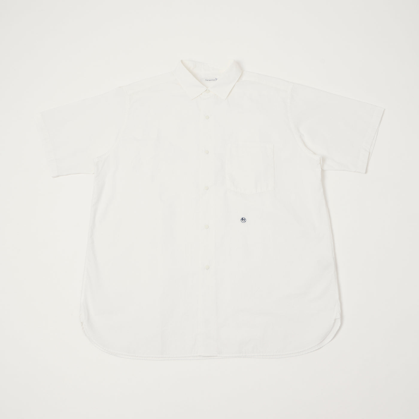 Nanamica Short Sleeve Wind Shirt - Off White