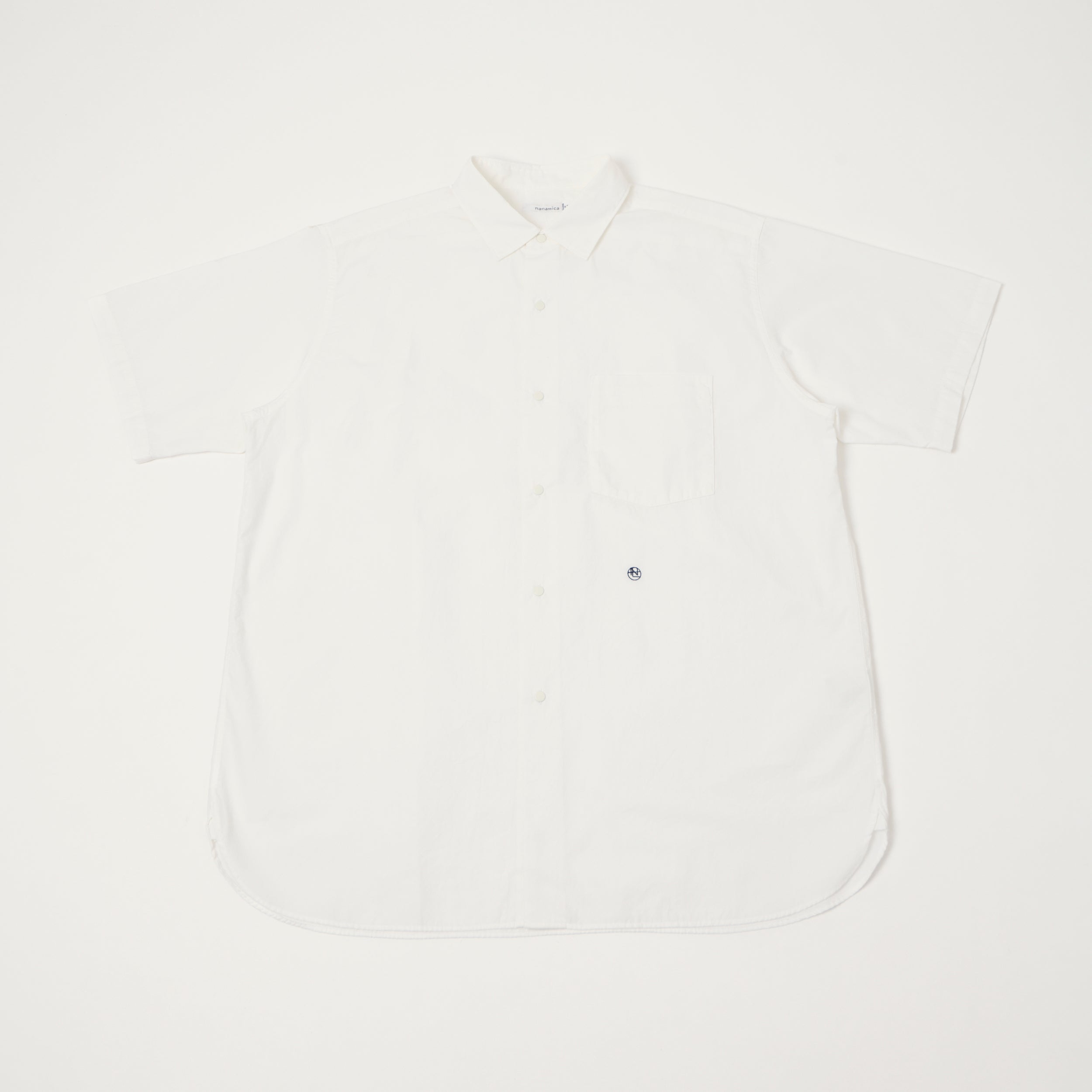 Nanamica Short Sleeve Wind Shirt - Off White