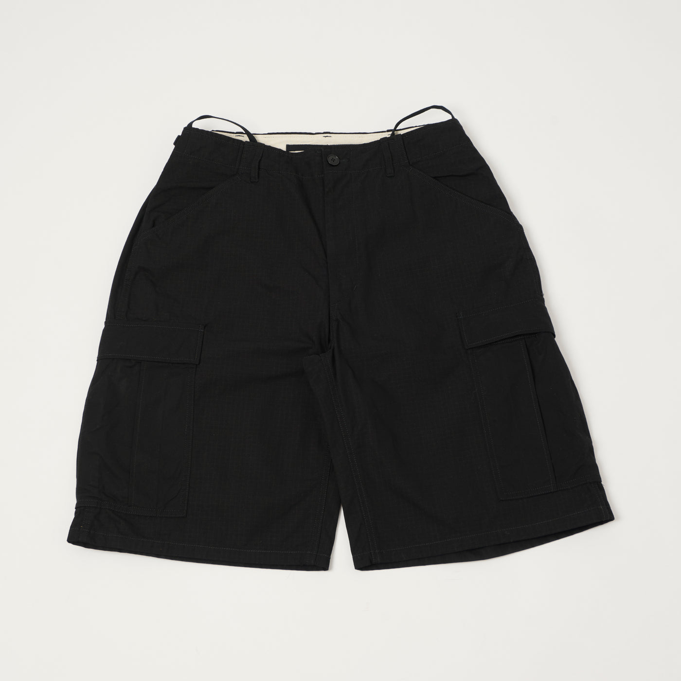 Nanamica Ripstock Cargo Shorts - Black