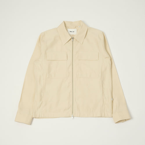 NN07 'Alban' Technical Sports Jacket - Ivory