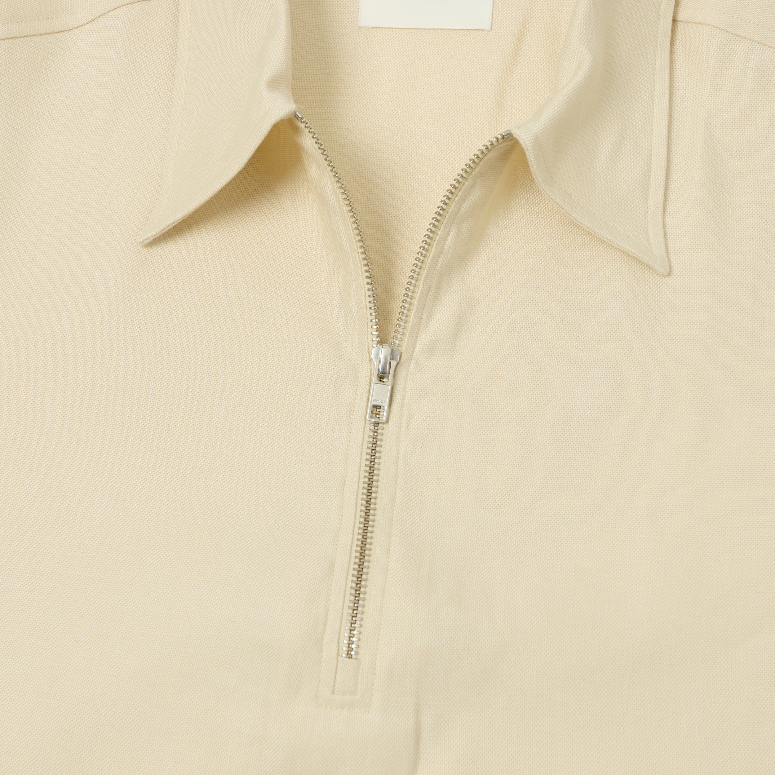NN07 'Bruno' Half Zip Polo Shirt - Ivory
