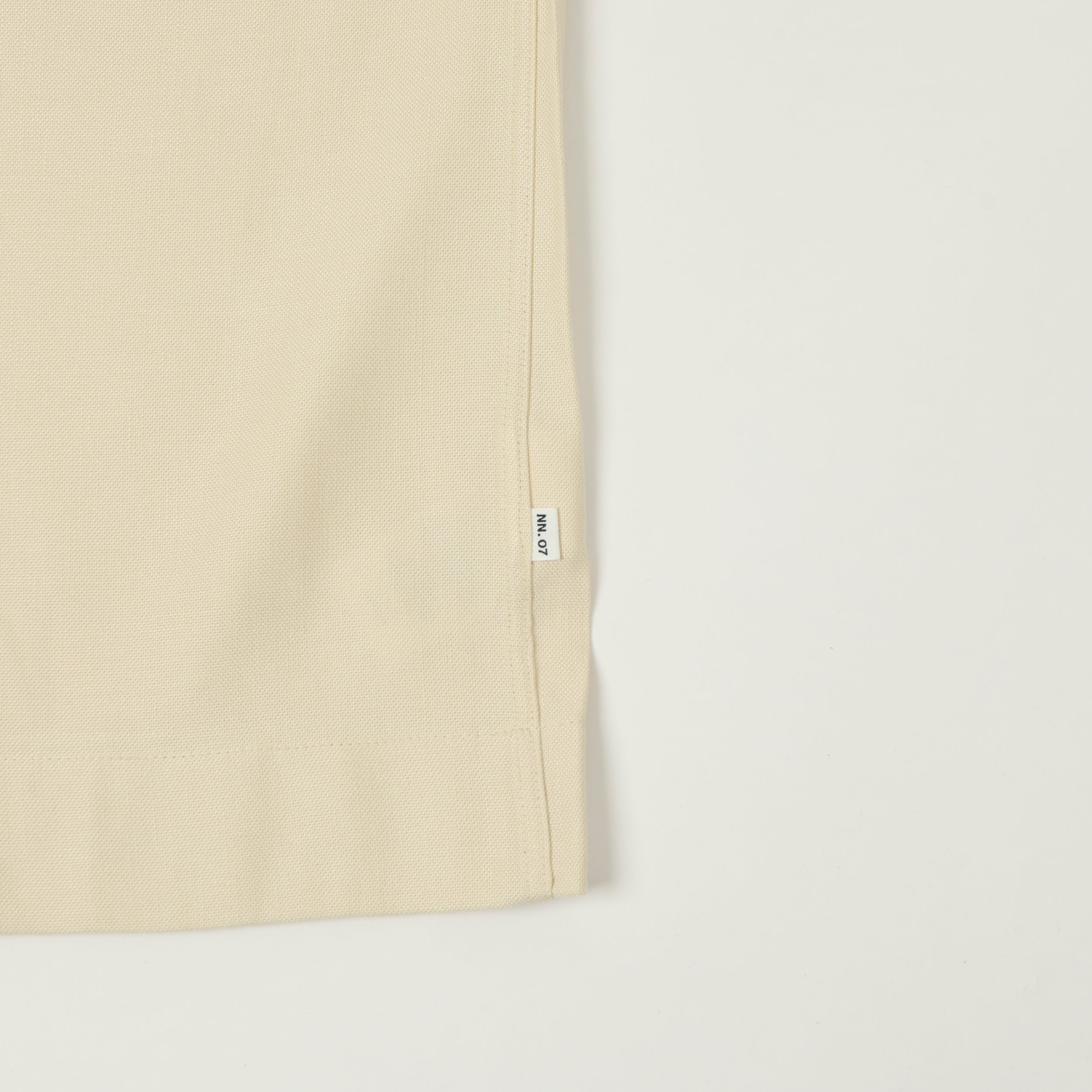 NN07 'Bruno' Half Zip Polo Shirt - Ivory