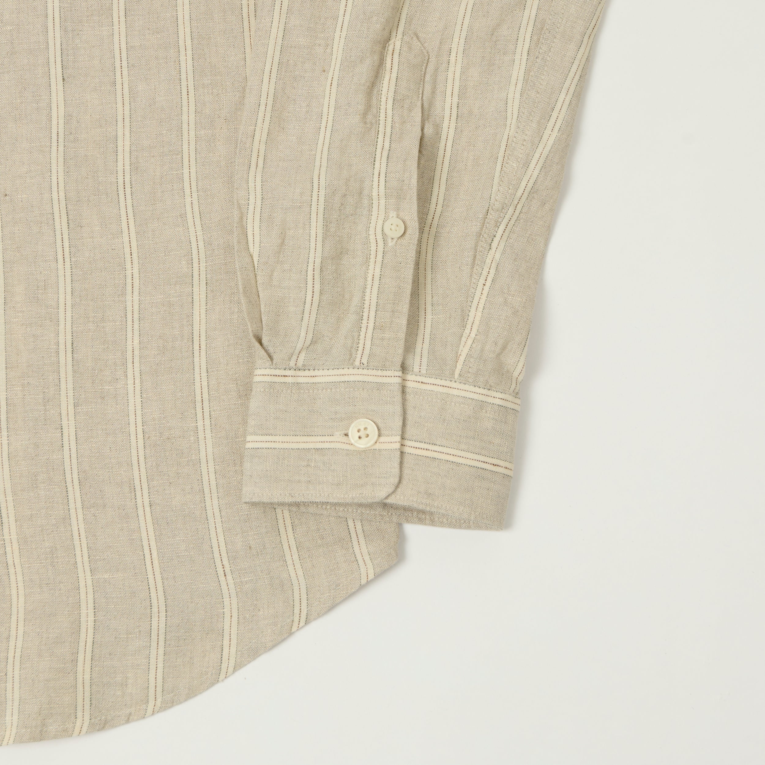 NN07 'Enzo' Classic Linen Shirt - Oat