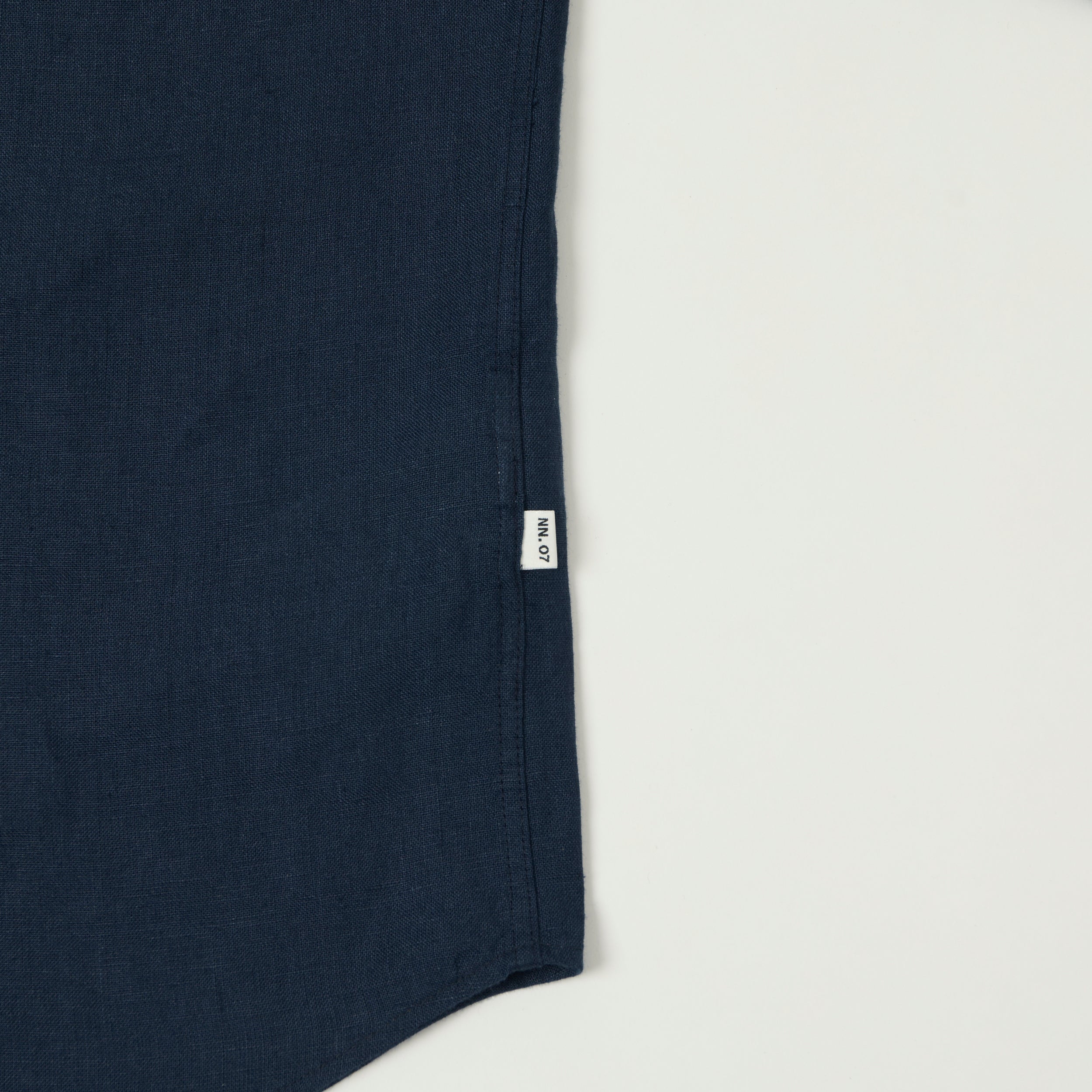 NN07 'Enzo' Classic Linen Shirt - Navy Blue