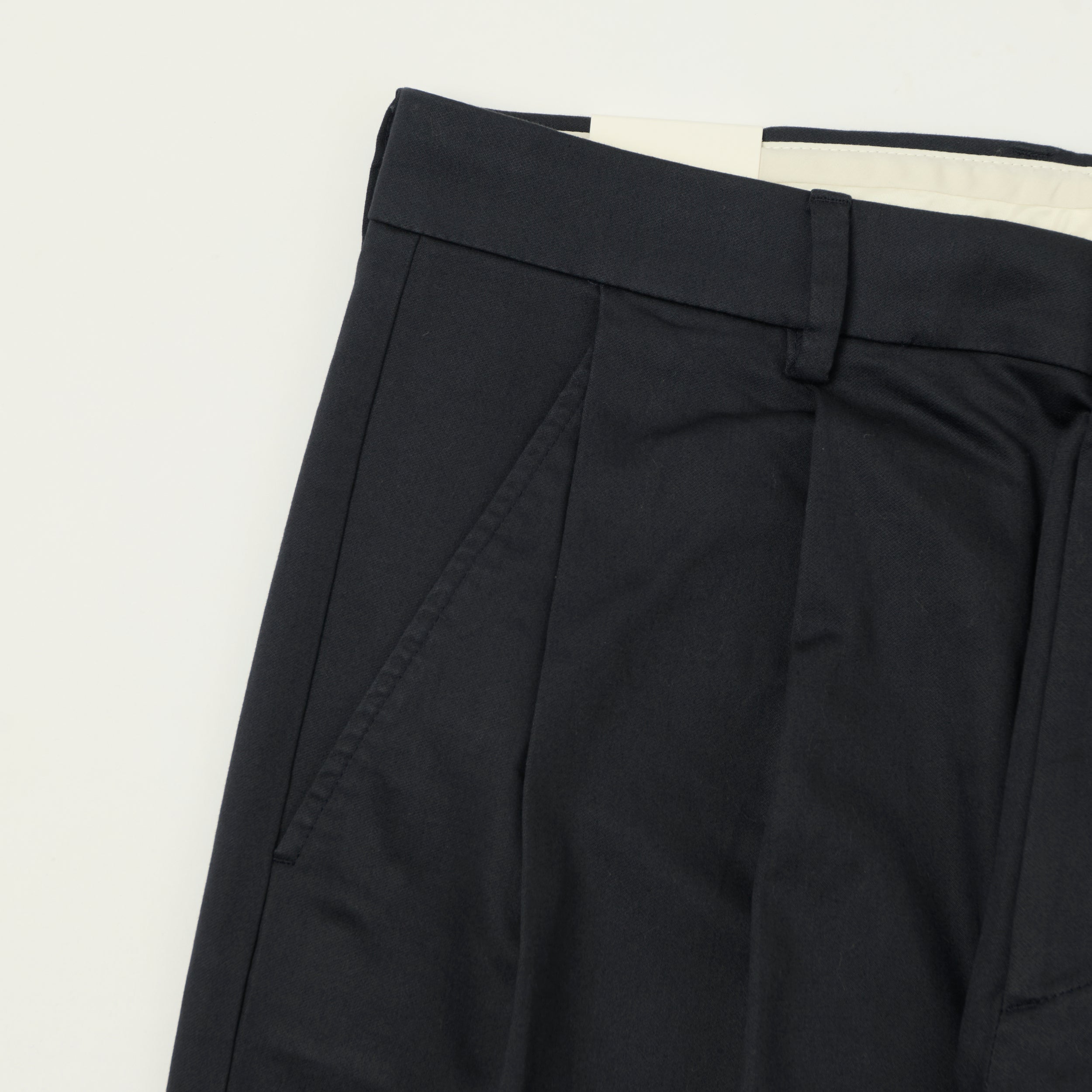 NN07 'Justin' Wide Leg Pleated Trouser - Dark Navy