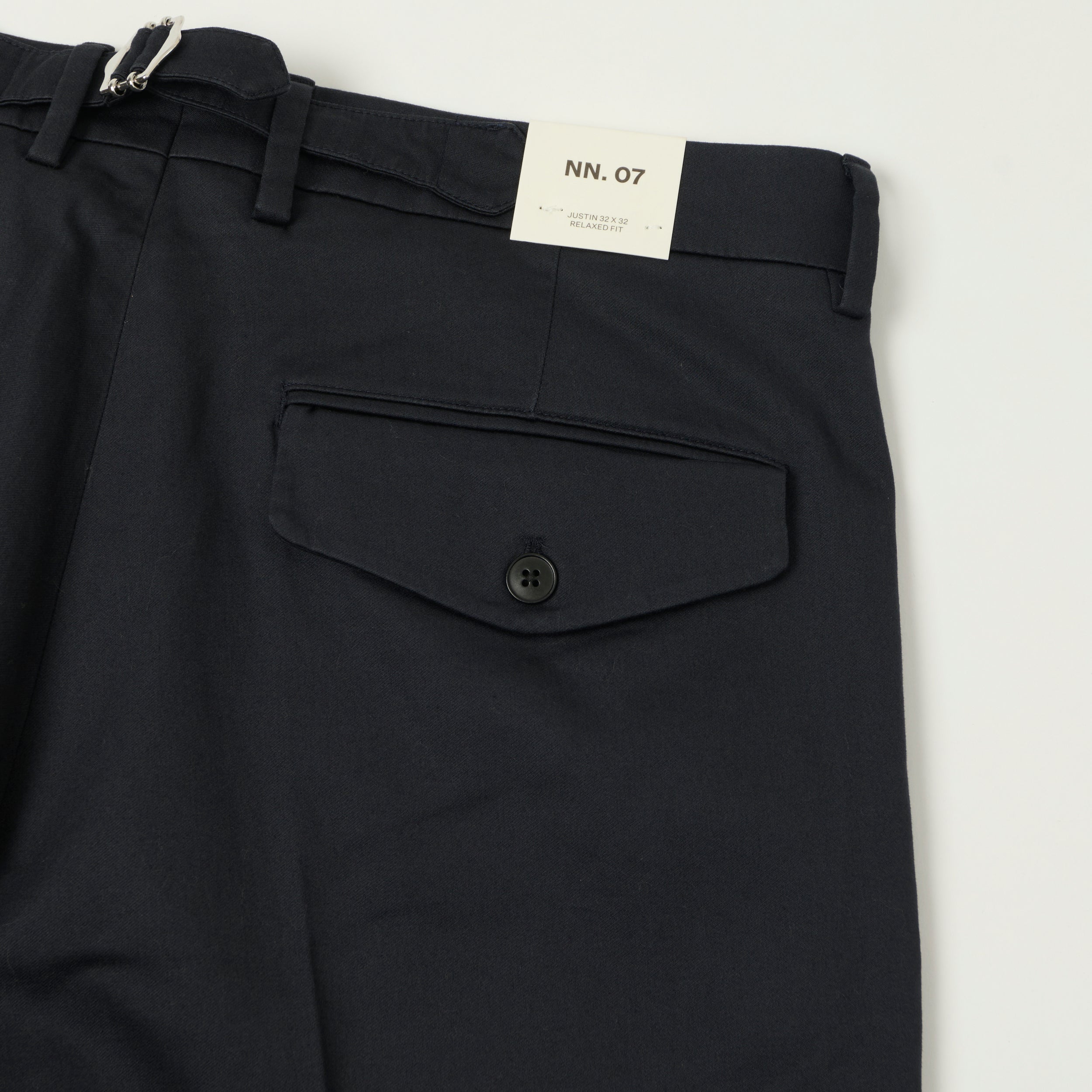 NN07 'Justin' Wide Leg Pleated Trouser - Dark Navy