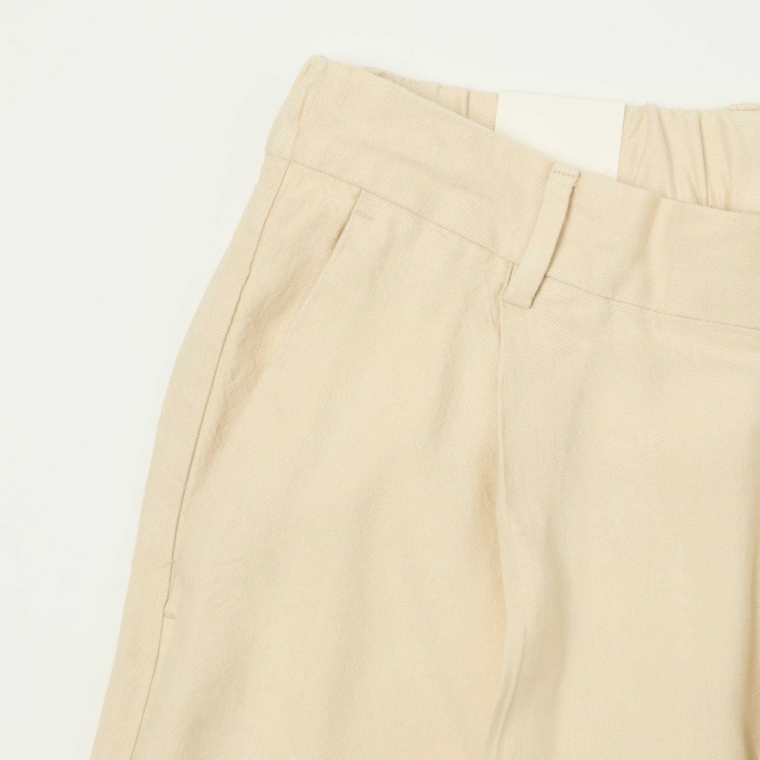 NN07 'Kay' Relaxed Linen Blend Pleated Trouser - Ivory
