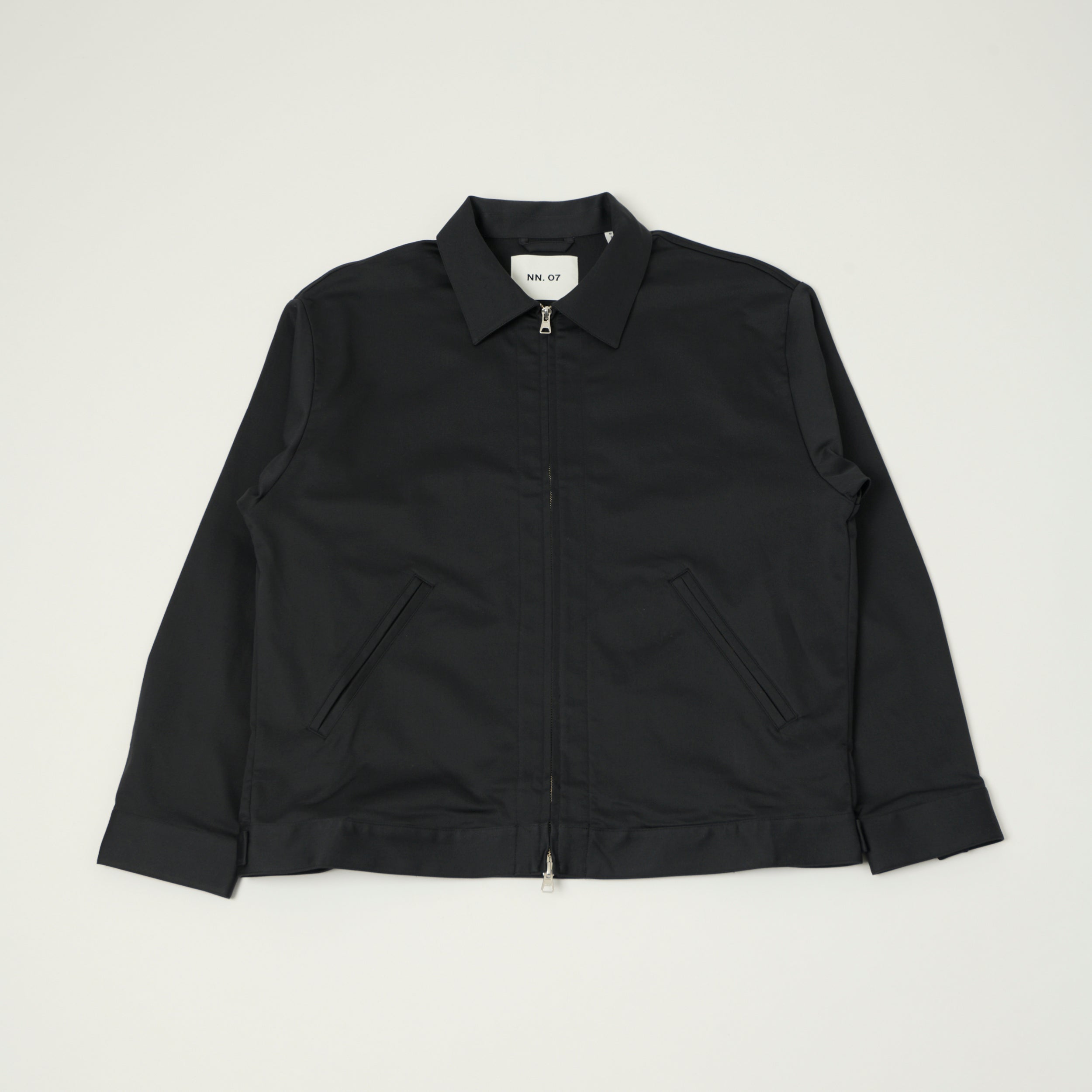 NN07 'Petrus' Sateen Sports Jacket - Black