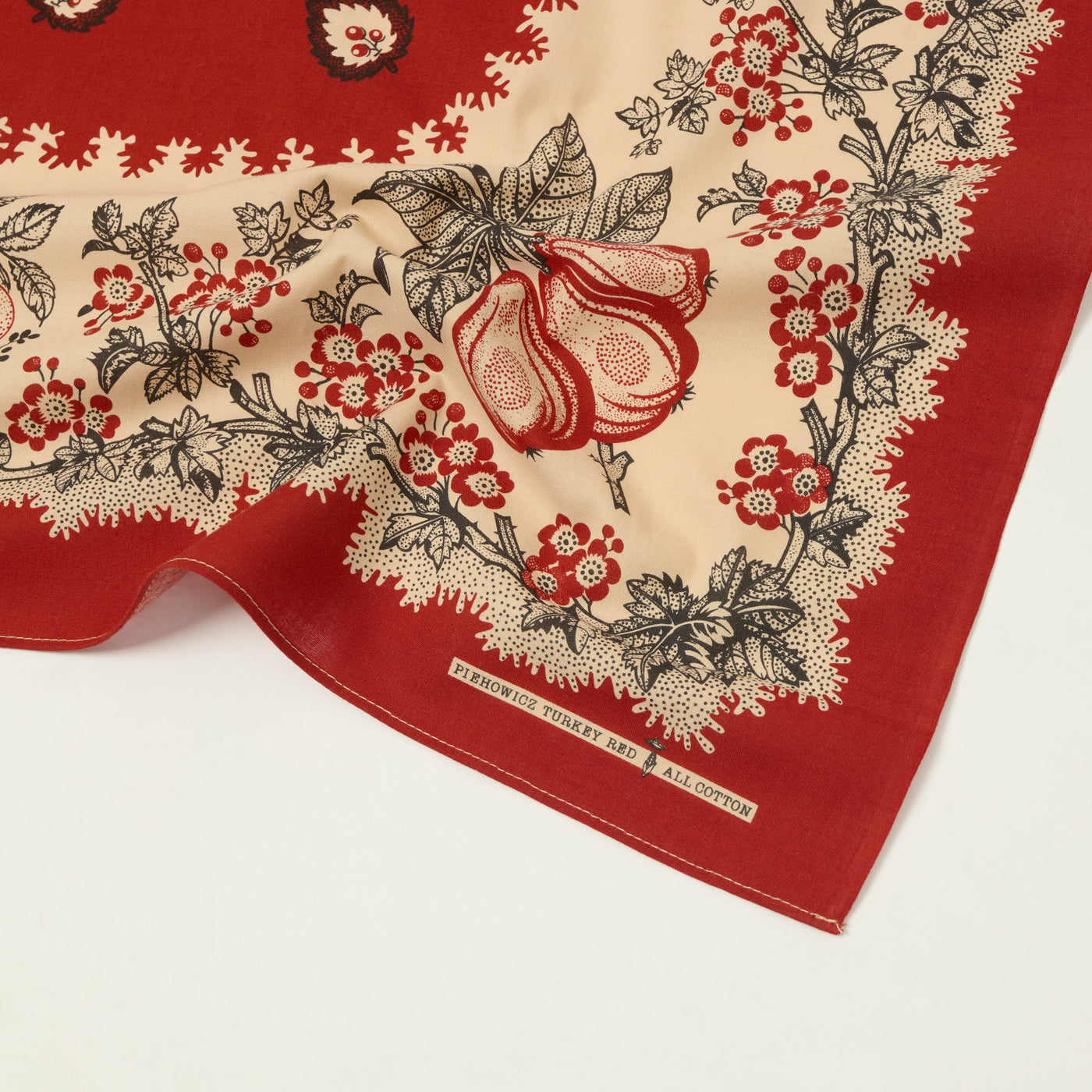 One Ear Brand 'Poire' Bandana - Barn Red