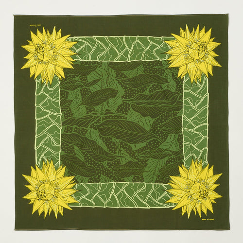 One Ear Brand 'Musella Lasiocarpa' Bandana - Green