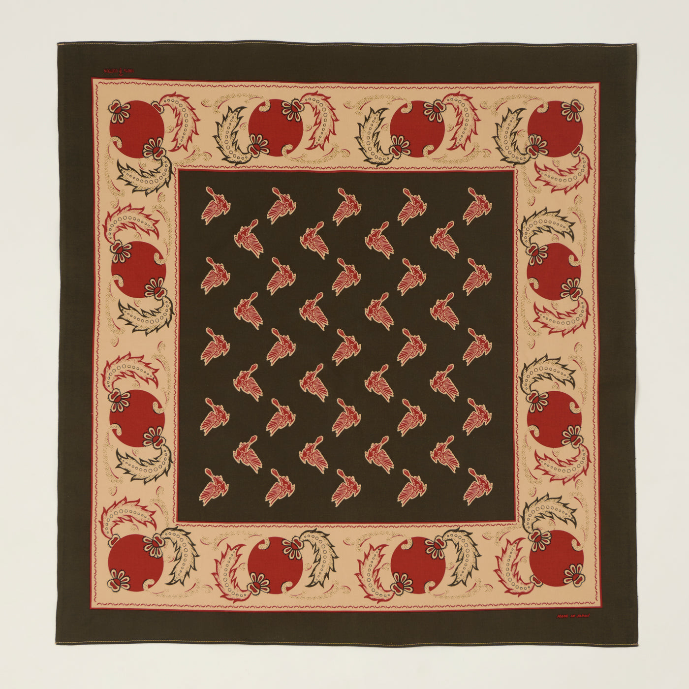 One Ear Brand 'Cardinal' (Antique) Bandana - Sumi