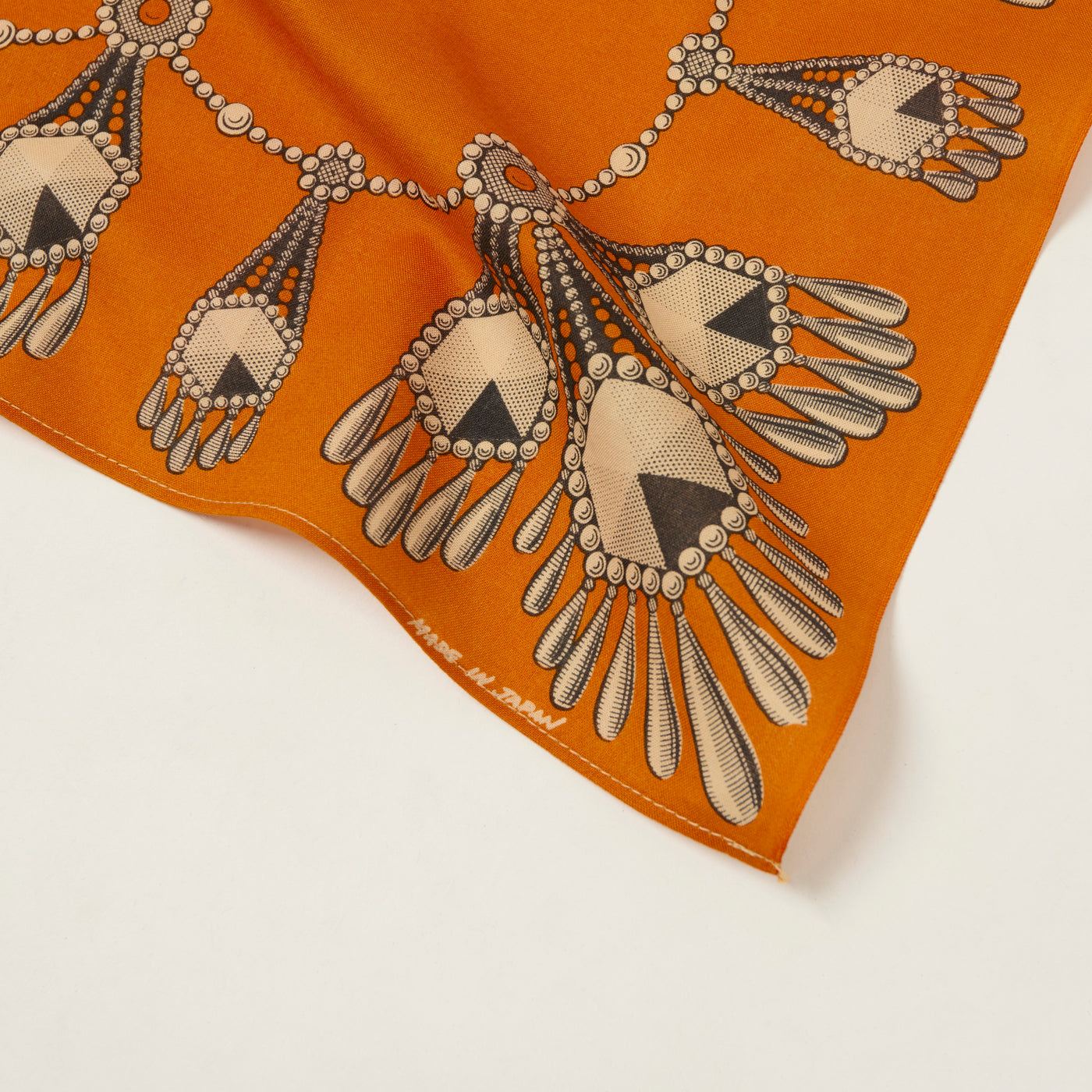 One Ear Brand 'Filigree' (Ornamental) Bandana - Orange