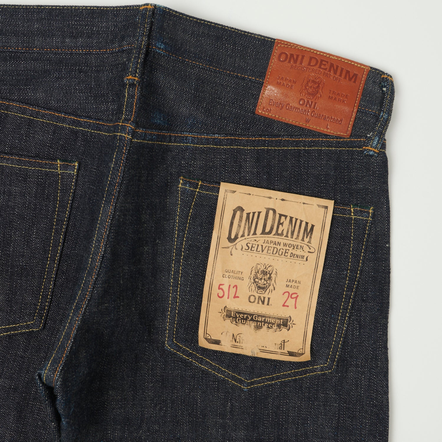 ONI Denim 512XX 16.5oz Slim Straight Jean - Raw