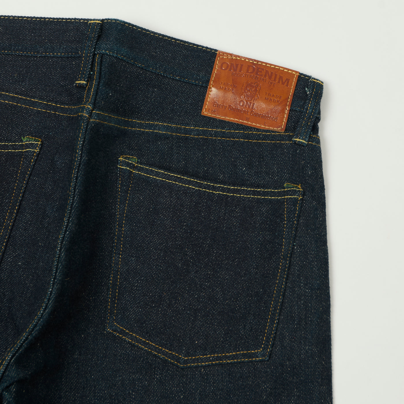 ONI Denim 575DGC Deep Green Cast 20oz Slim Straight Jean - Raw