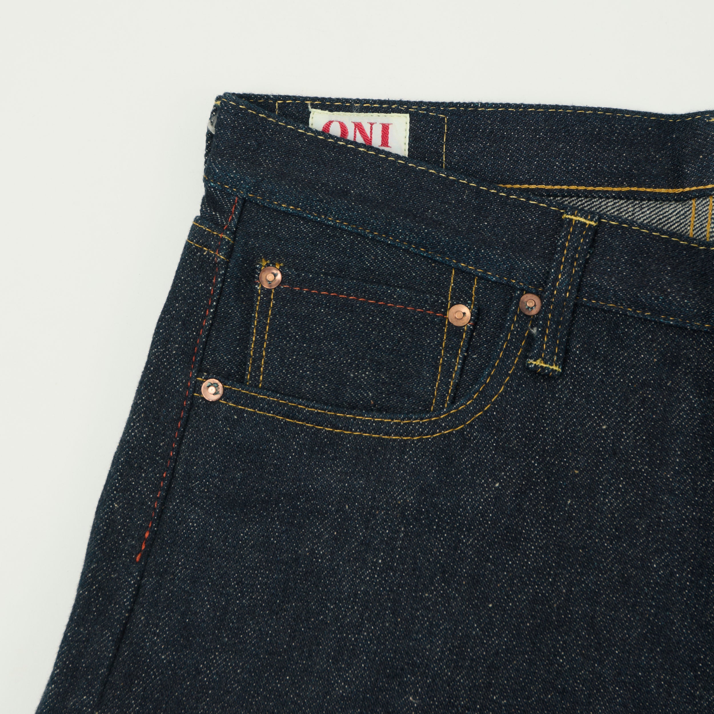 ONI Denim 575DGC Deep Green Cast 20oz Slim Straight Jean - Raw