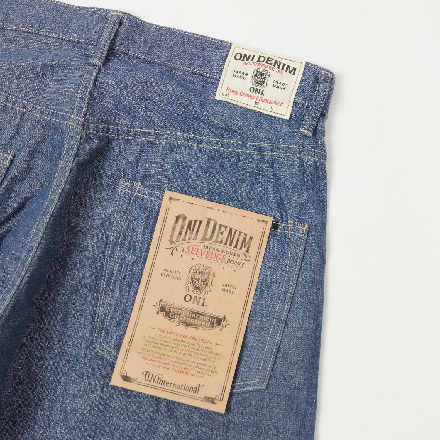 ONI Denim 022-SVCH 8.5oz Selvedge Chambray Wide Straight Jean - One Wash