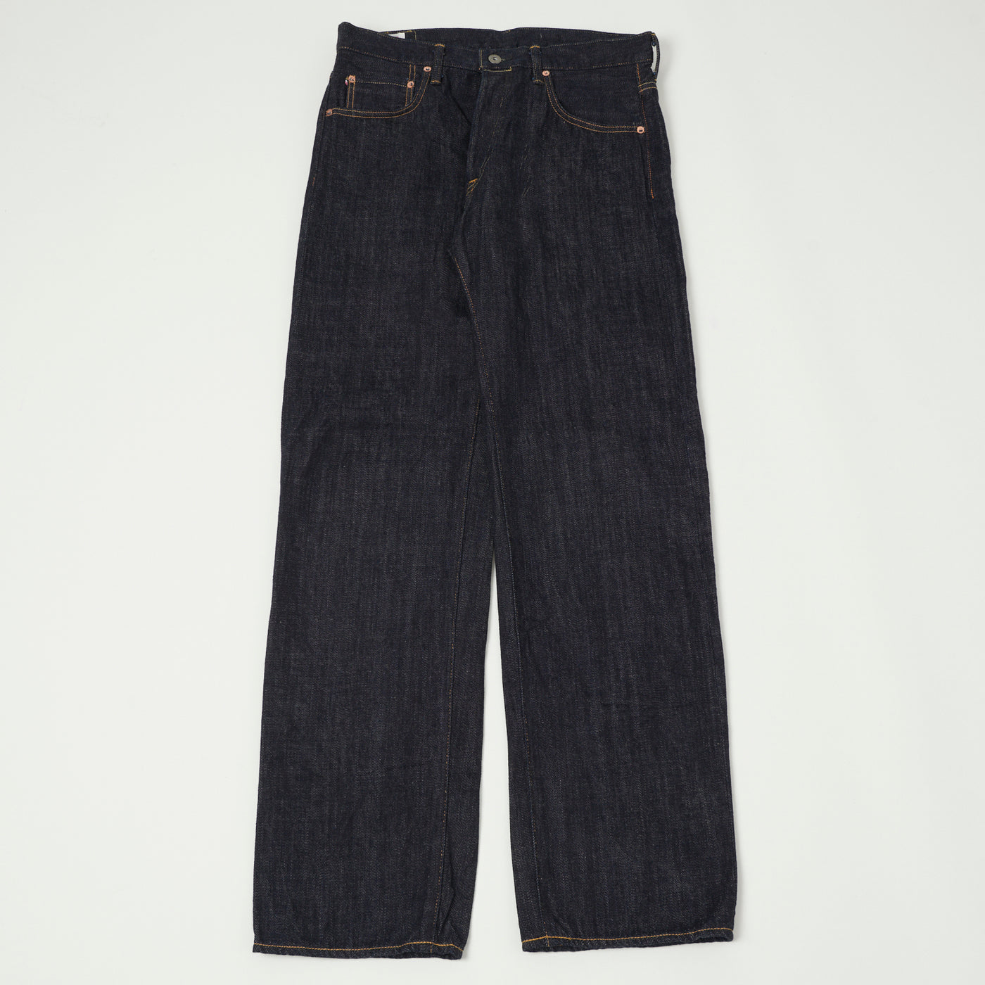 ONI Denim 022-Kiraku 12oz Wide Straight Jean - One Wash