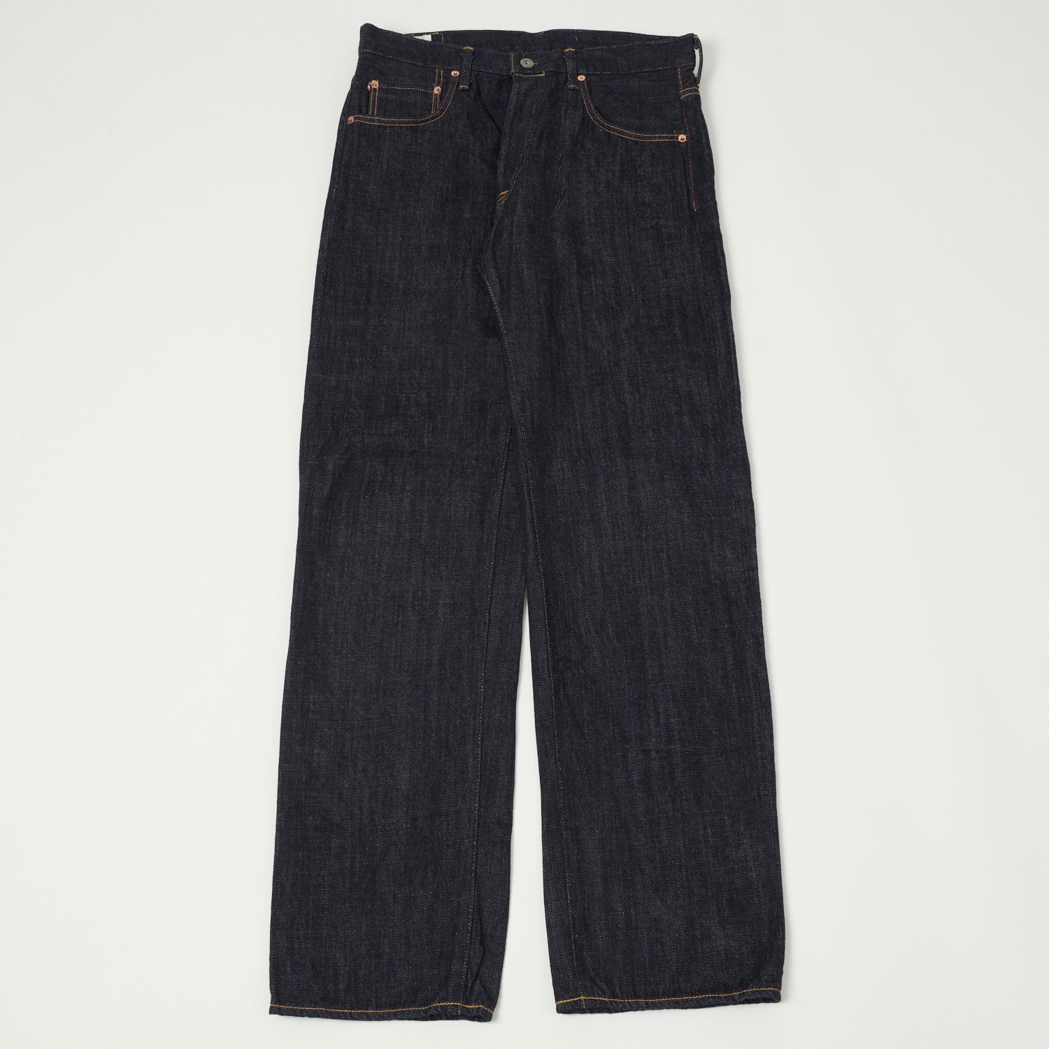 ONI Denim 022-Kiraku 12oz Wide Straight Jean - One Wash
