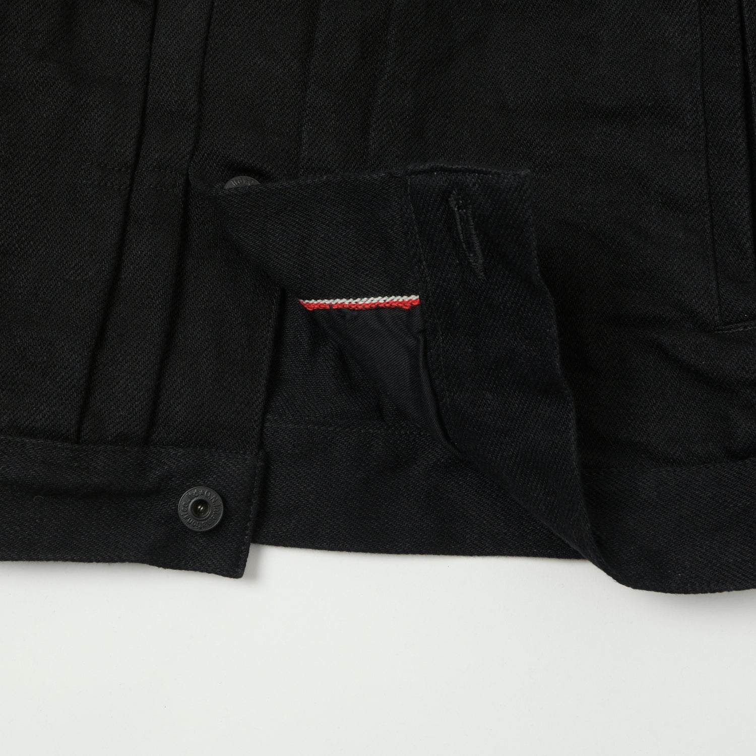 ONI Denim 02516P-ZR-BK Secret Denim Type II Denim Jacket - Black One Wash