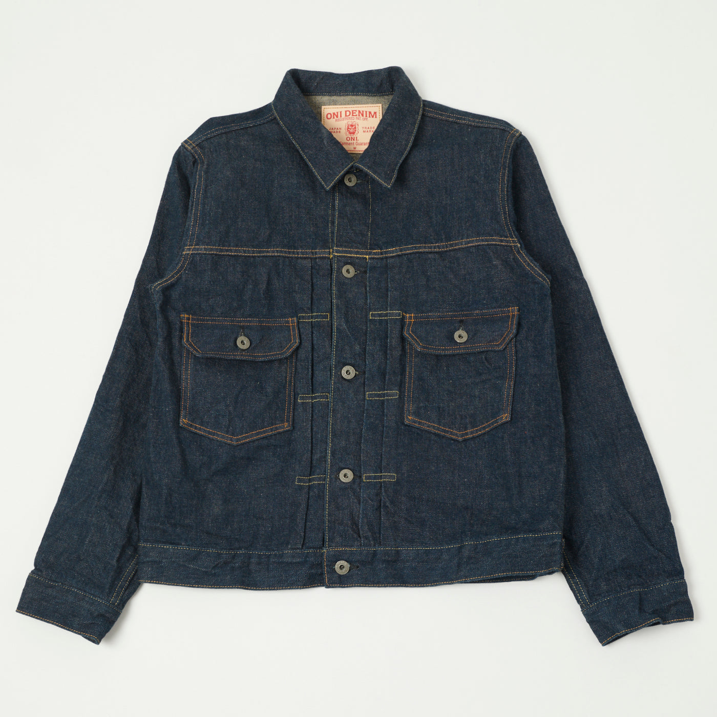 ONI Denim 02517 Ishikawadai 15oz  Type-II Denim Jacket - One Wash