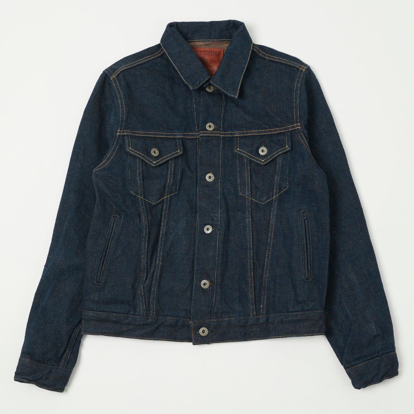 ONI Denim 02527P-KAKBR 'Secret Denim Kikishibu Brown' Type III Pocket Denim Jacket - Rinsed