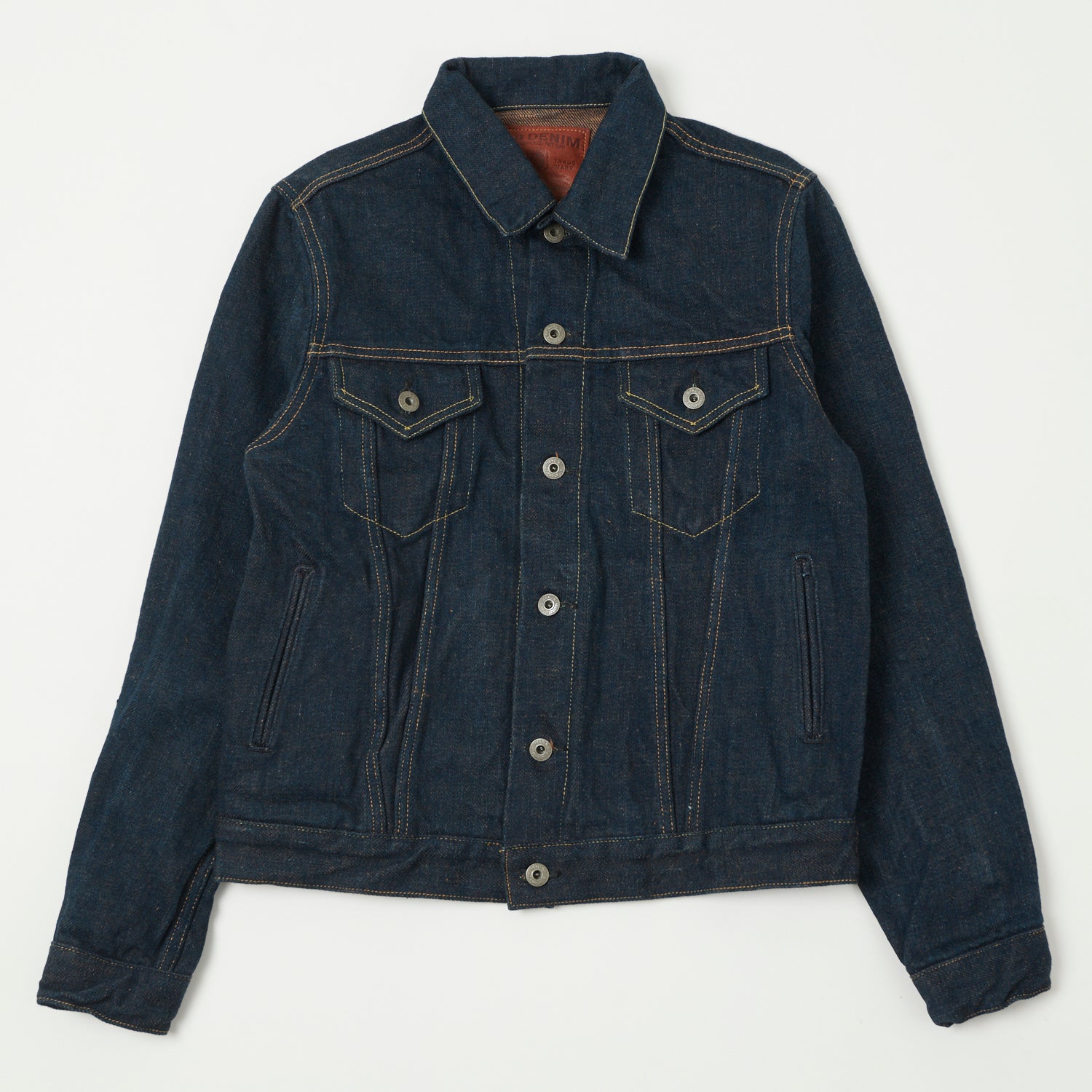 ONI Denim 02527P-KAKBR 'Secret Denim Kikishibu Brown' Type III Pocket Denim Jacket - Rinsed