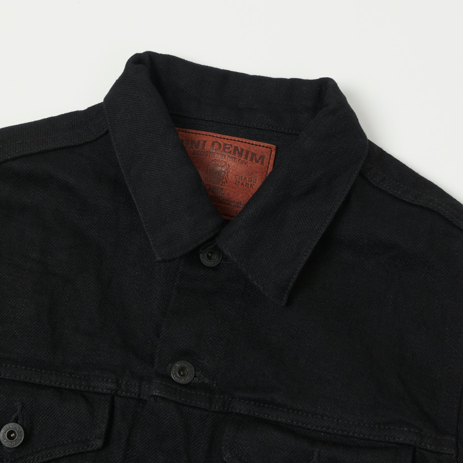 ONI Denim 02527P-ZR-BKBK Secret Denim Type III Denim Jacket - Black One Wash