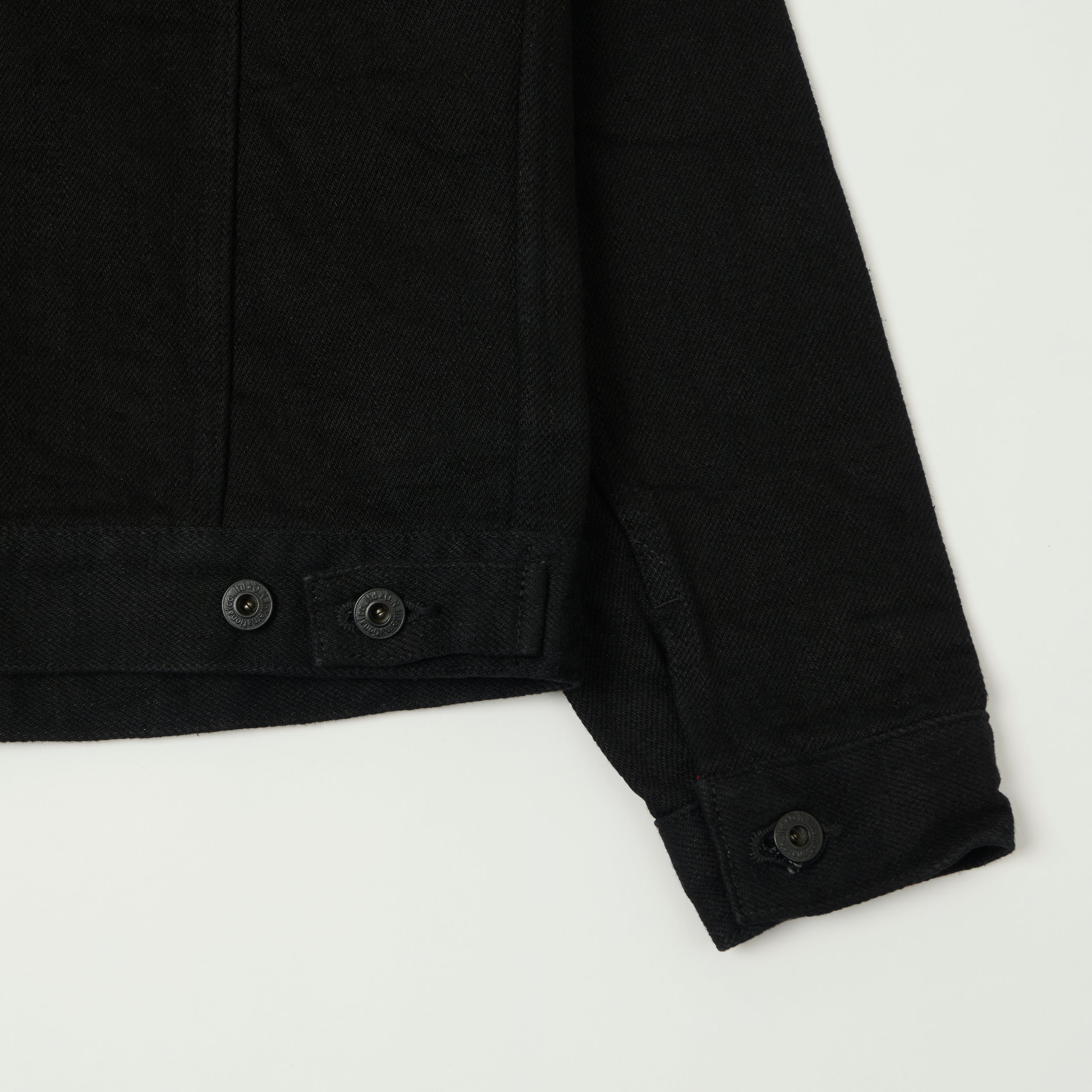 ONI Denim 02527PZR-IDBK 20oz 'Indigo x Black Secret Denim' Type III Denim Jacket - Rinsed