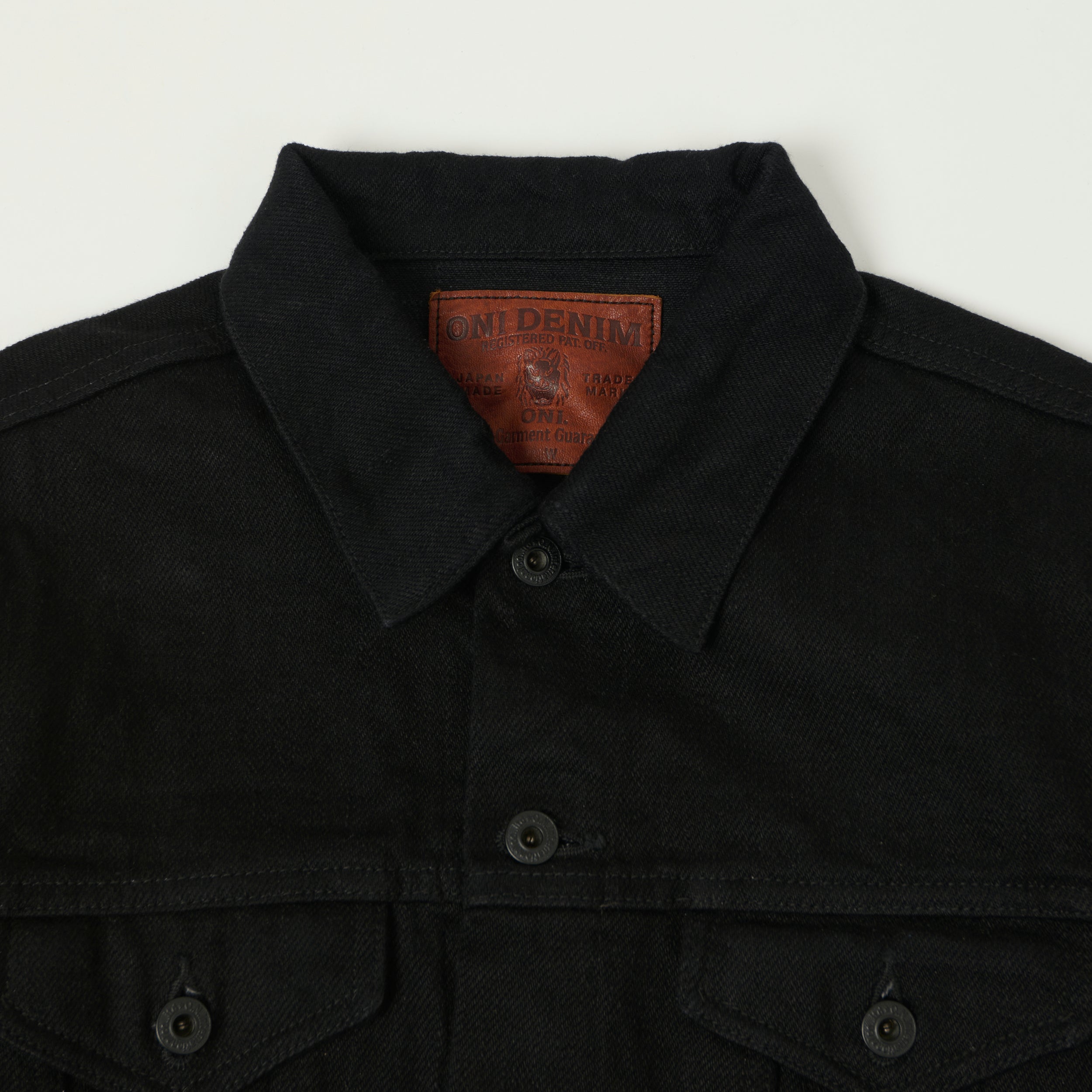 ONI Denim 02527PZR-IDBK 20oz 'Indigo x Black Secret Denim' Type III Denim Jacket - Rinsed