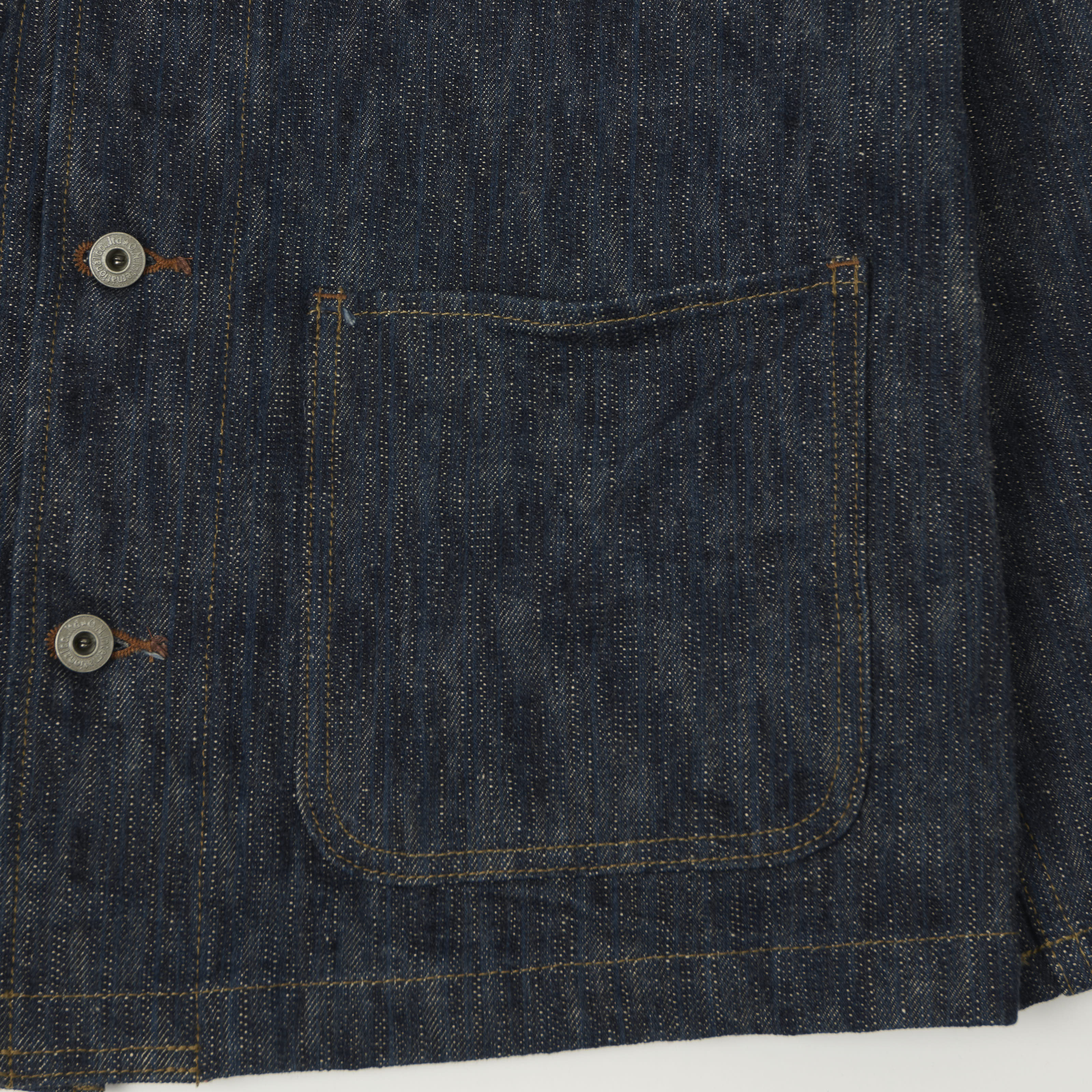 ONI Denim 03502-Kase 16oz Natural Indigo Coverall Jacket - One wash