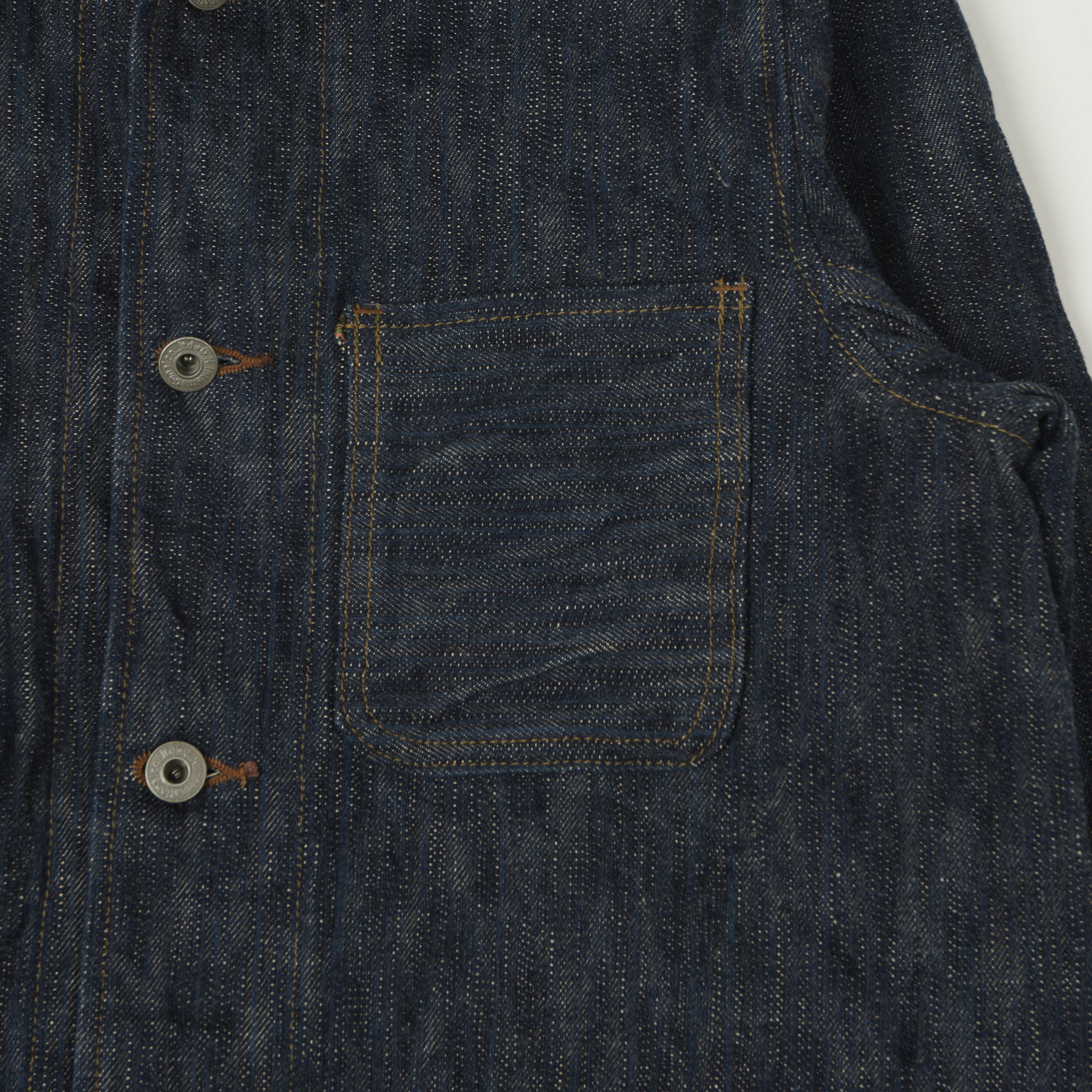 ONI Denim 03502-Kase 16oz Natural Indigo Coverall Jacket - One wash