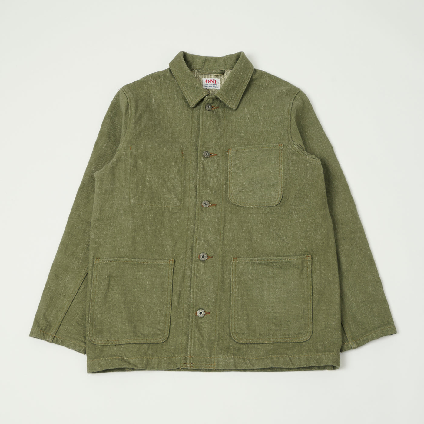 ONI Denim 03502-OLD18 18oz Coverall Jacket - Olive