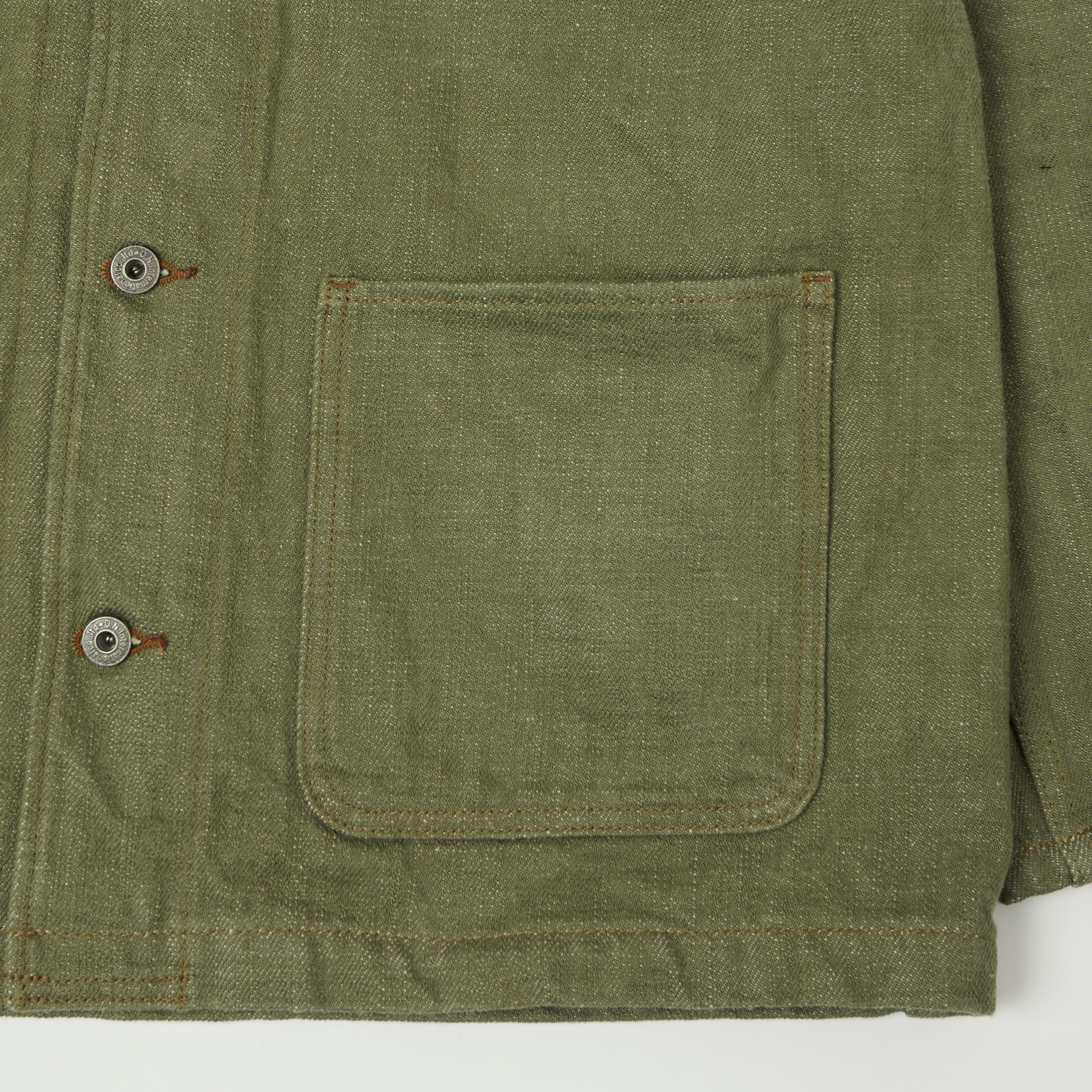 ONI Denim 03502-OLD18 18oz Coverall Jacket - Olive