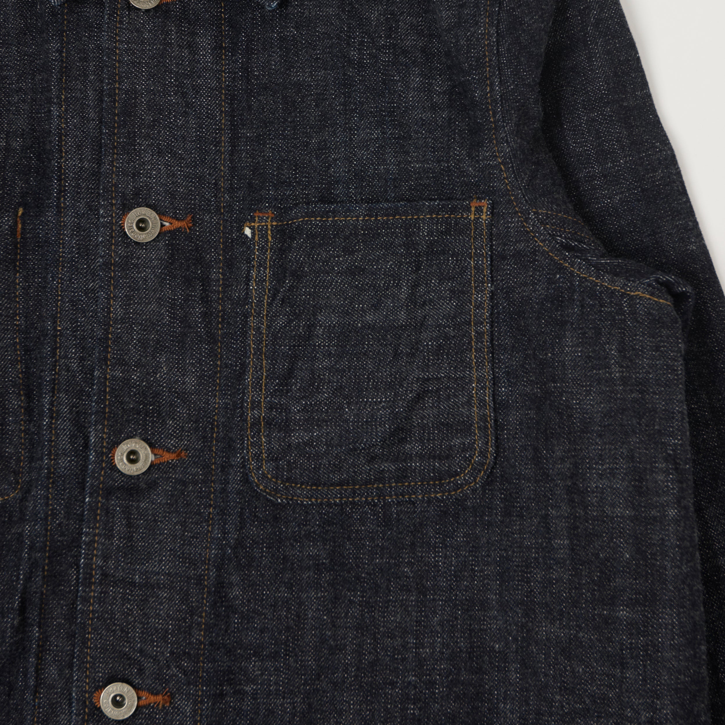 ONI Denim 03502N-LS 13.5oz Denim Chore Jacket - One Wash