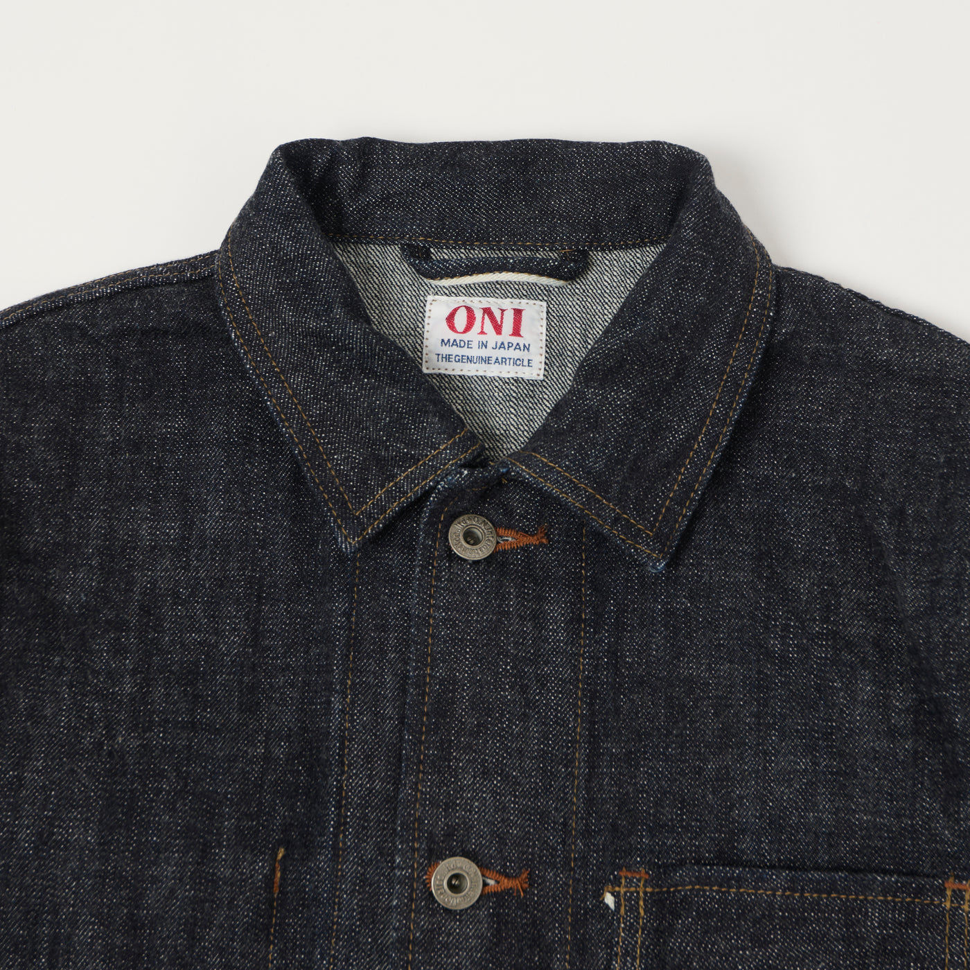 ONI Denim 03502N-LS 13.5oz Denim Chore Jacket - One Wash