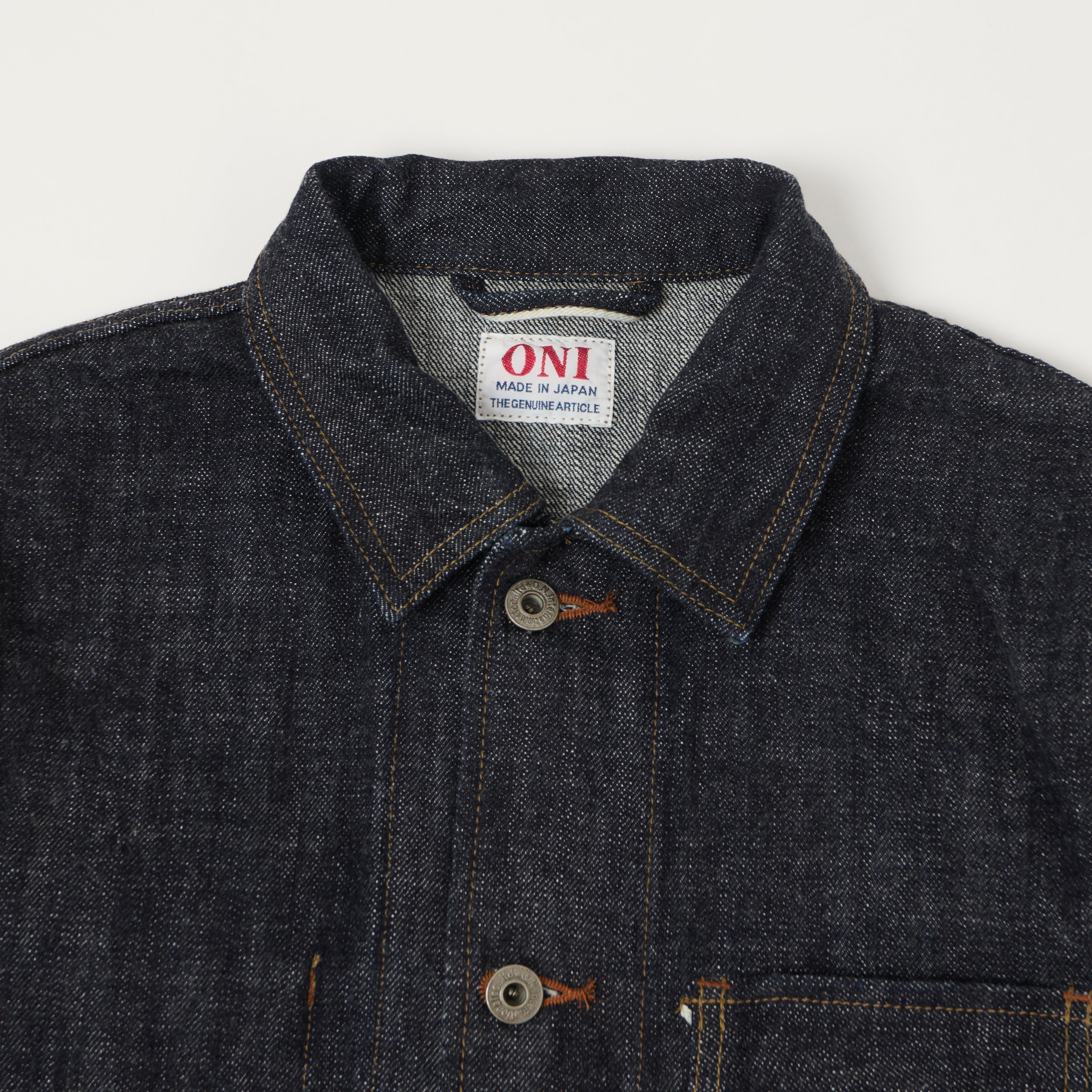 ONI Denim 03502N-LS 13.5oz Denim Chore Jacket - One Wash