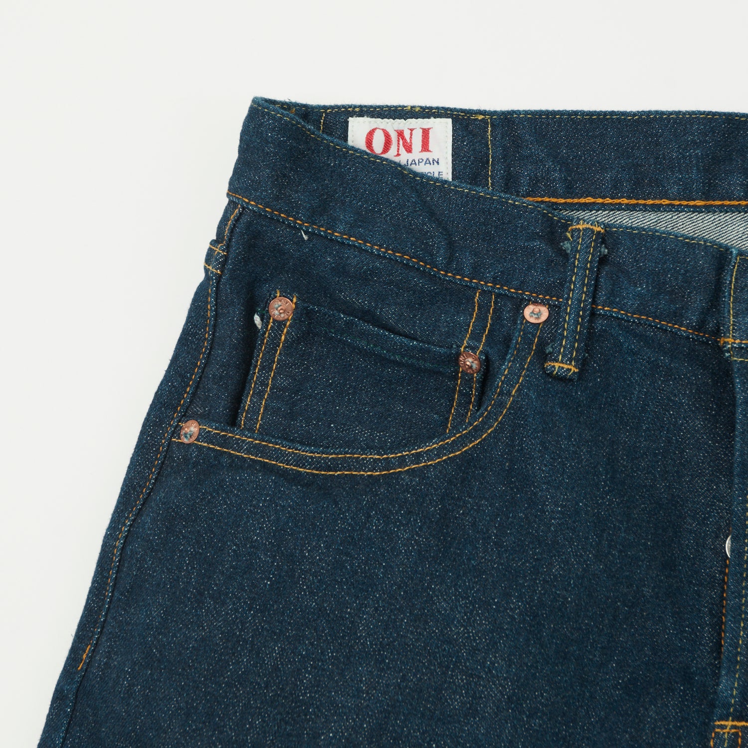 ONI Denim 121S Ishikawadai 15oz Slim Tapered Stretch Jean - One Wash