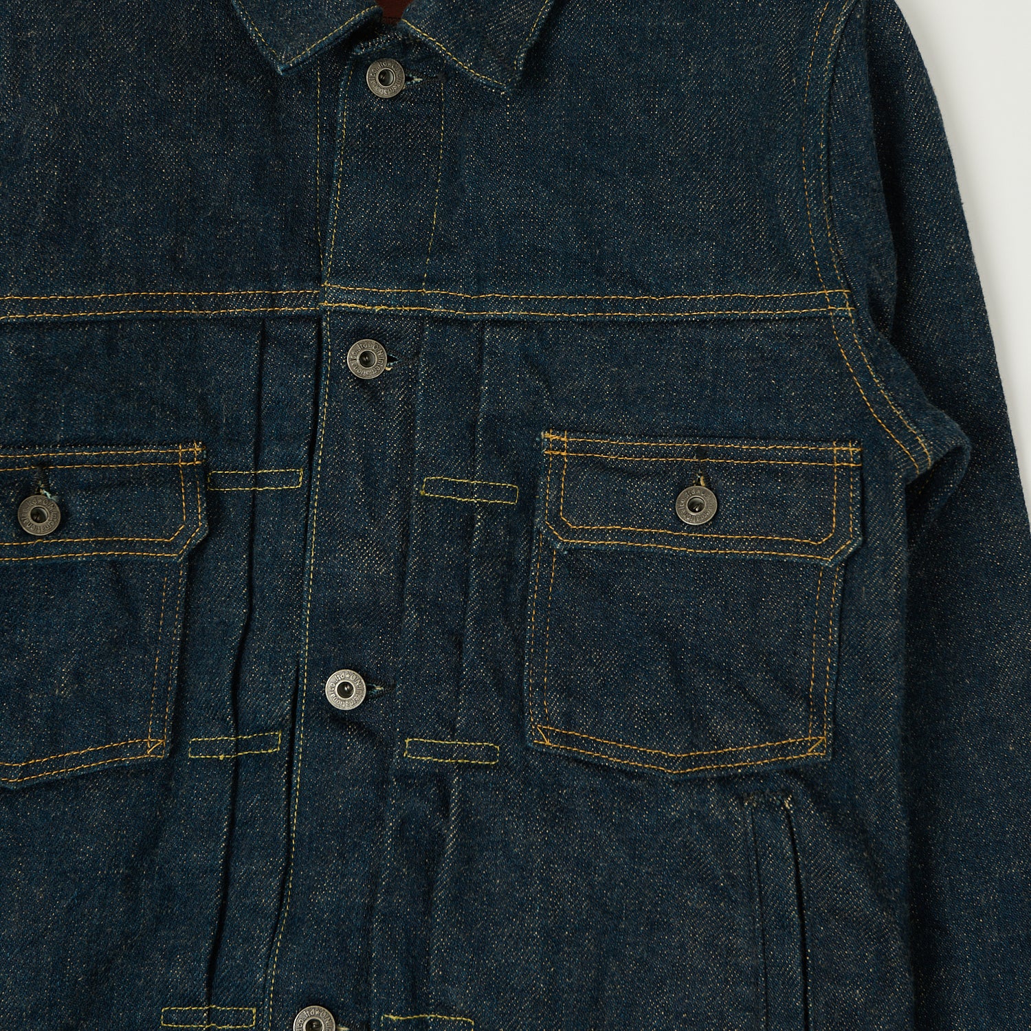 ONI Denim 02516PZR-BEG 'Beige Weft' Type II Denim Jacket - One Wash