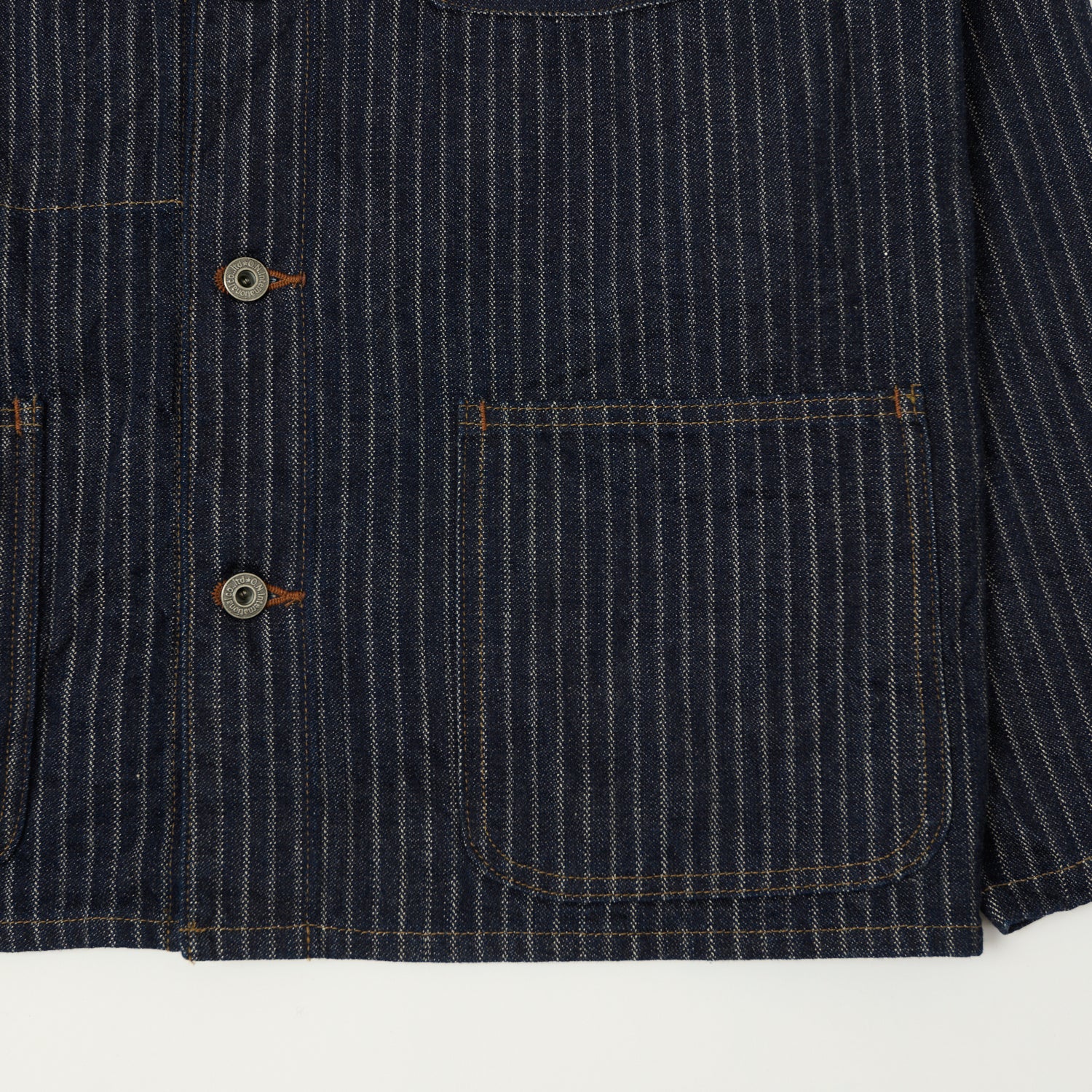 ONI Denim 03501-HJS 12oz Drop Needle Coverall Jacket - One Wash