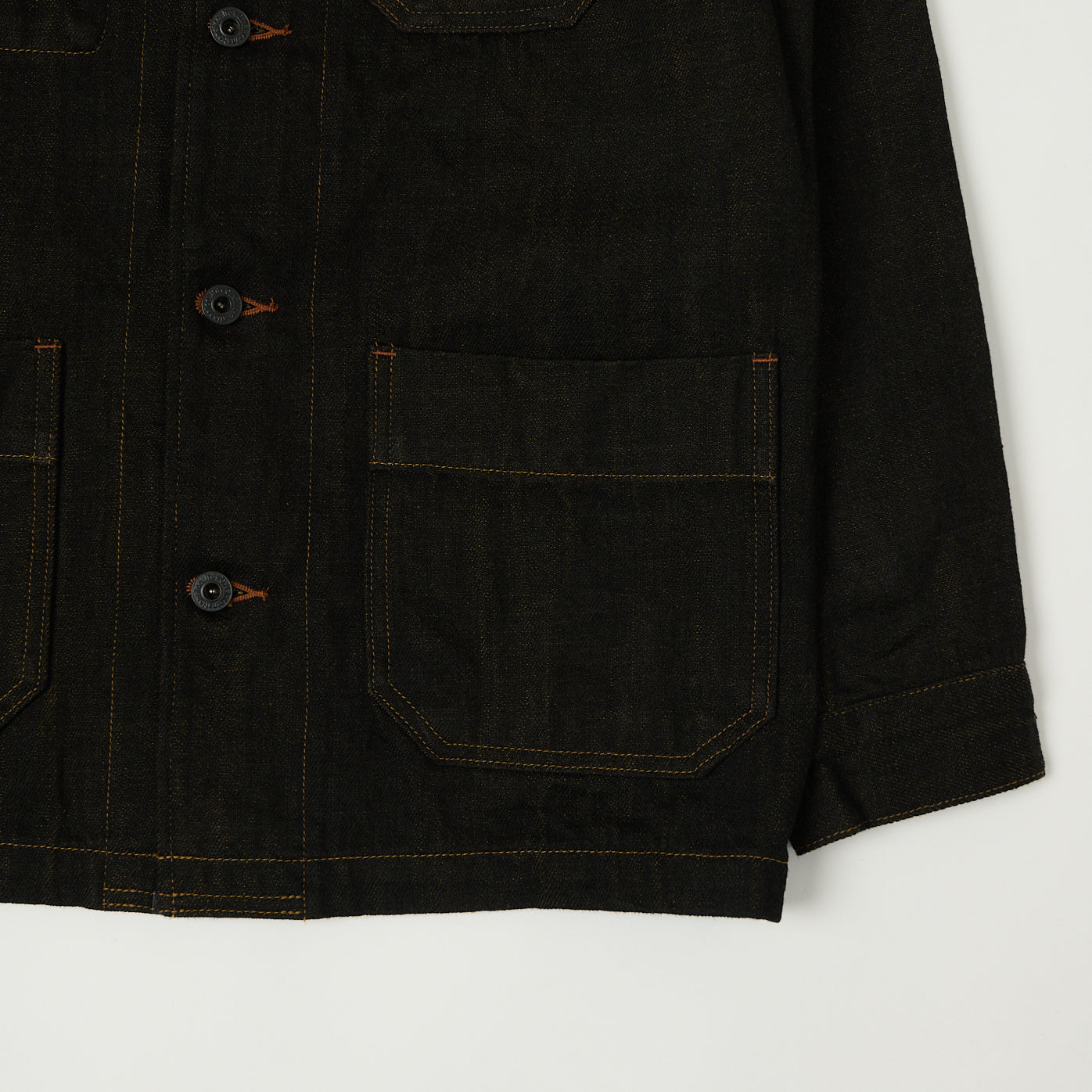 ONI Denim 03100-BKOL 12.5oz Black x Olive Work Jacket - One Wash